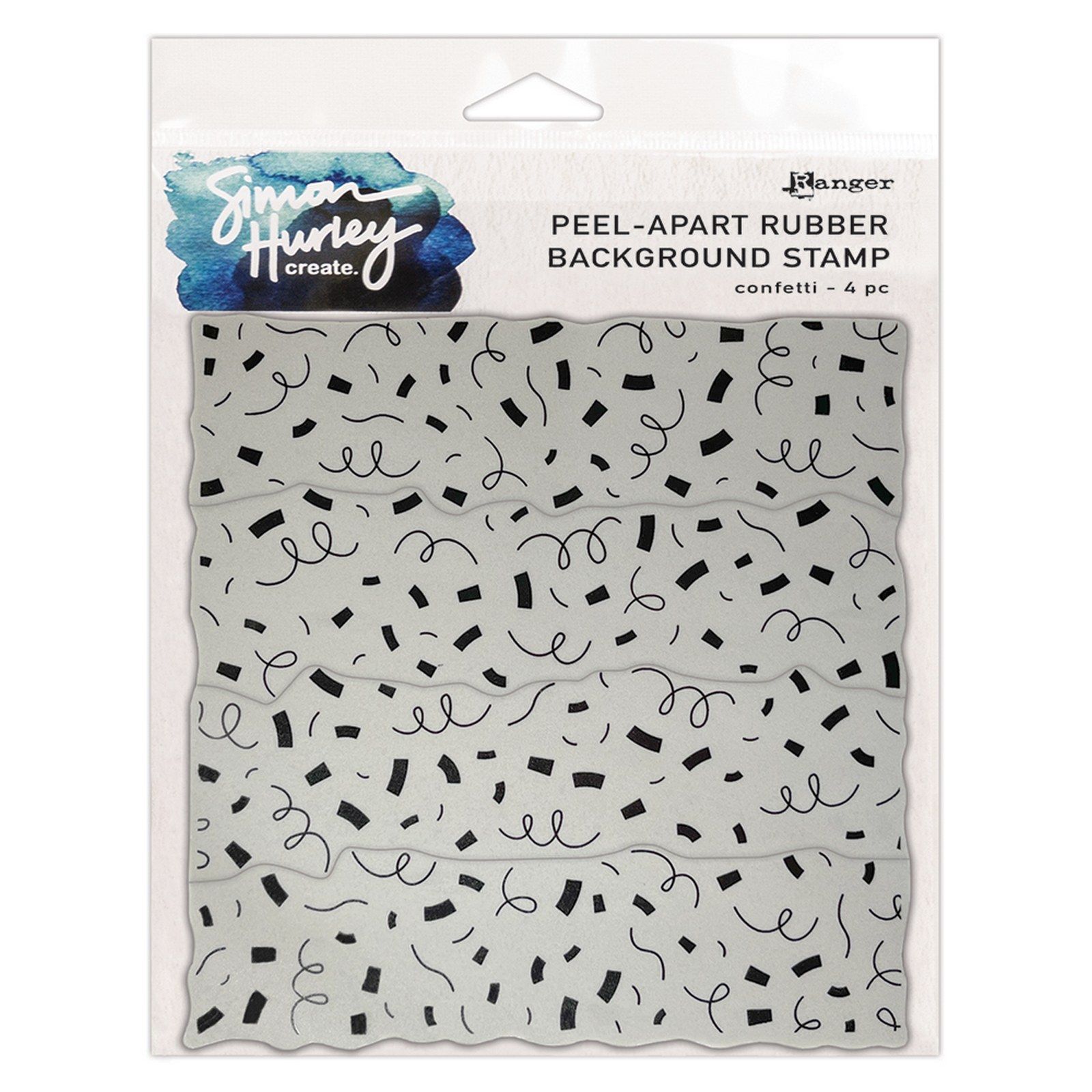 Ranger • Simon Hurley Create Cling Background Stamp Confetti