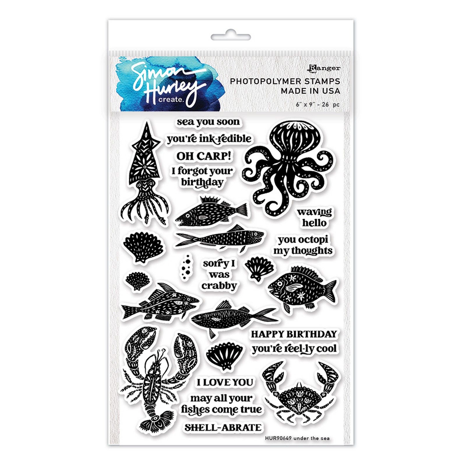 Ranger • Simon Hurley Create. Photopolymer Stamps Under The Sea