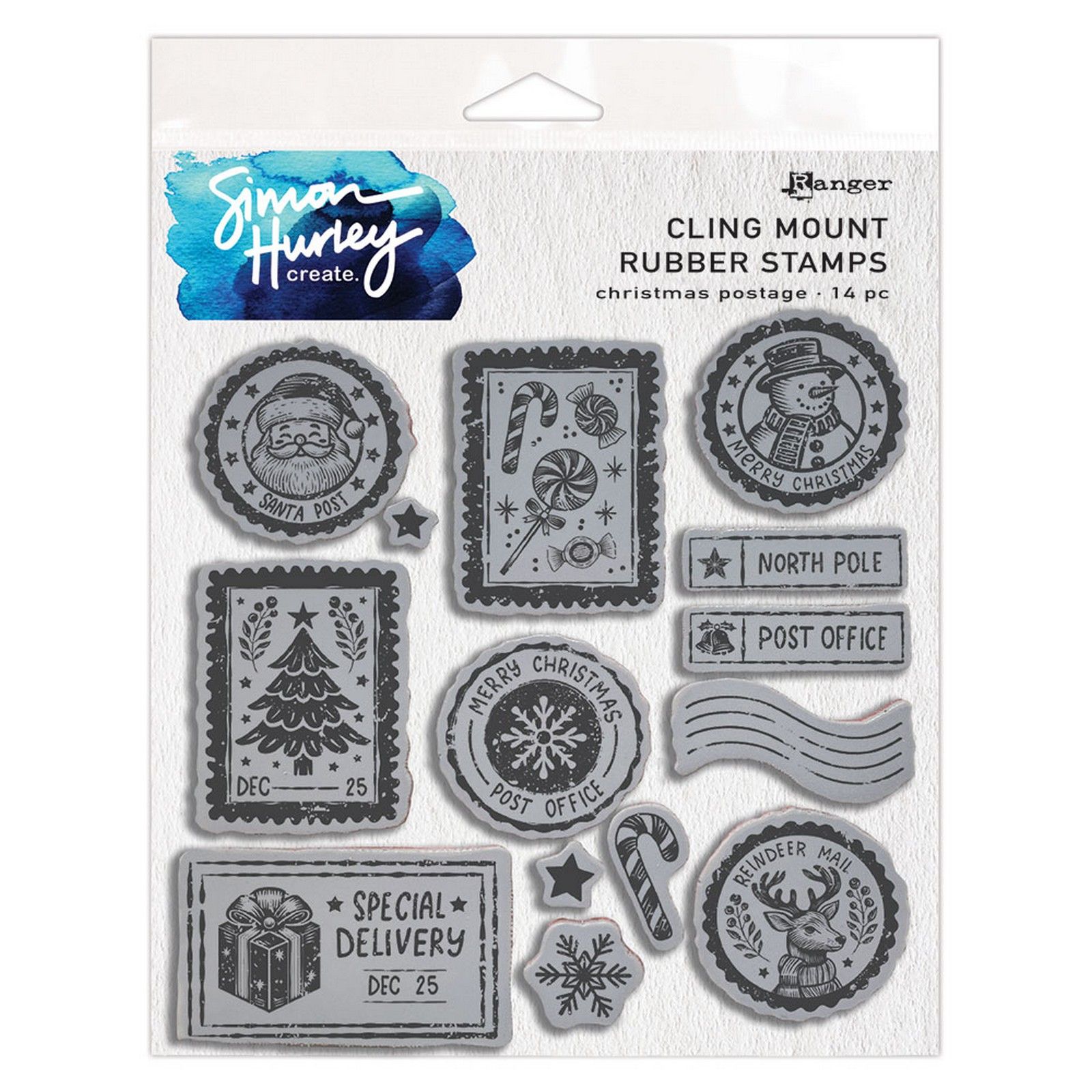Ranger • Simon Hurley create. Cling Mount Stamp Christmas Postage