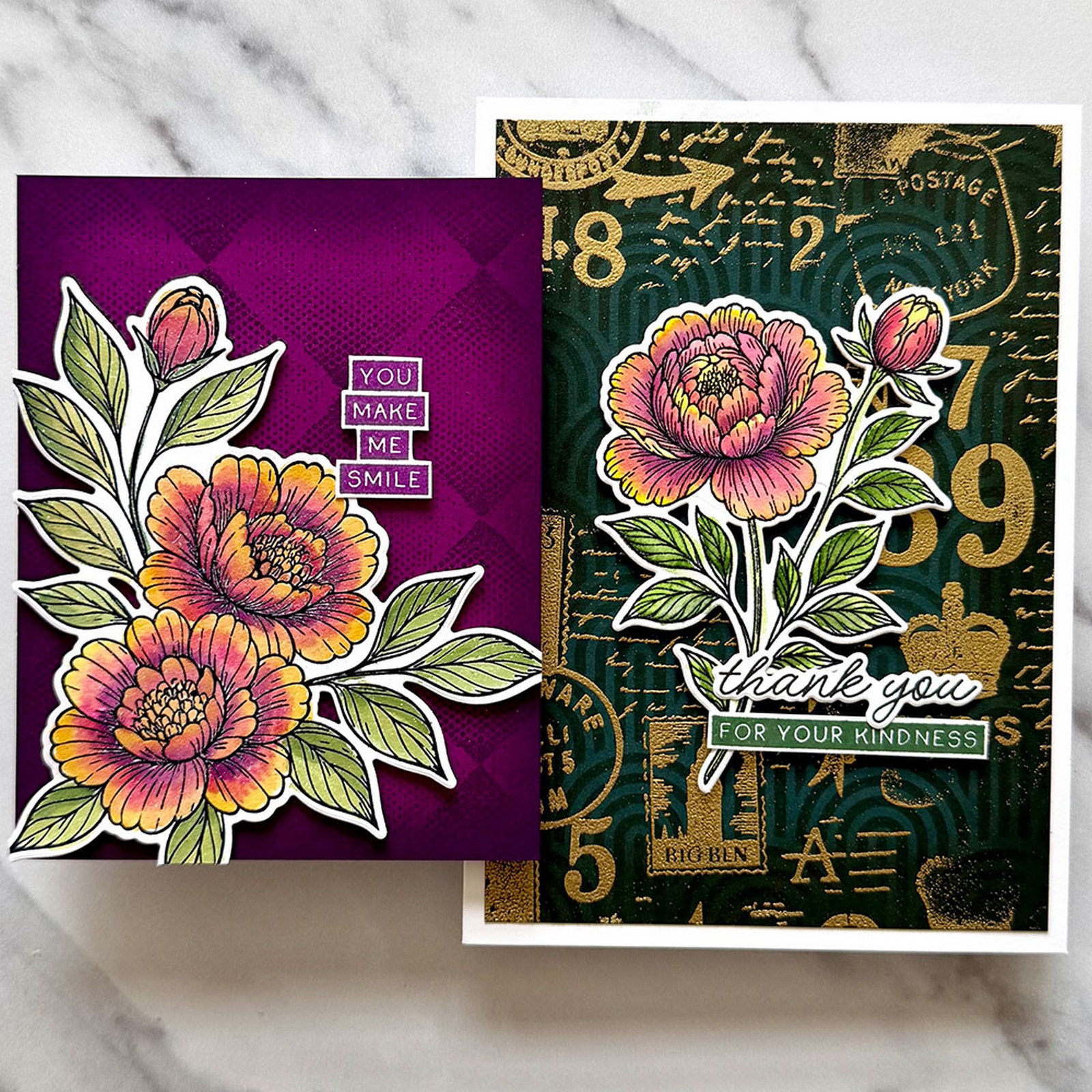Ranger • Simon Hurley Create. Photopolymer Stamps Sketched Peonies