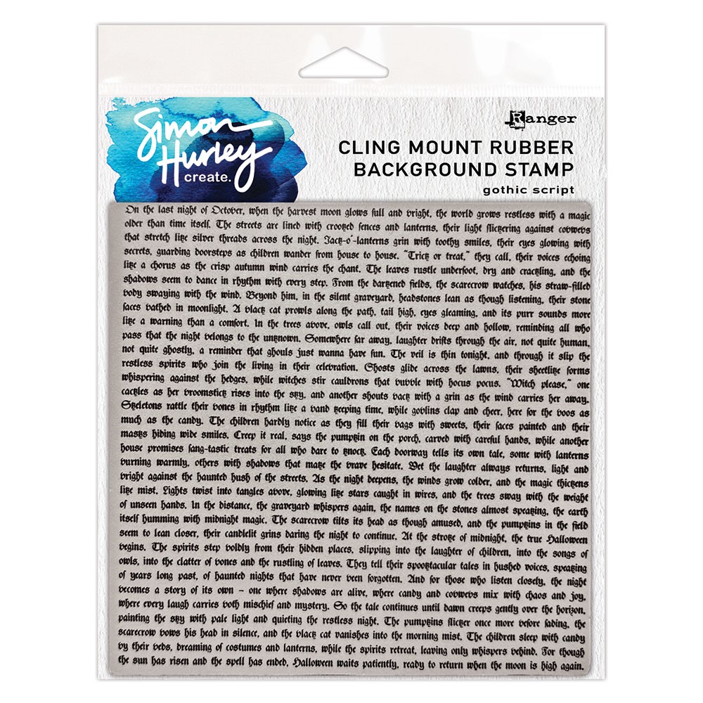 Ranger • Simon Hurley create. Background Stamp gothic script