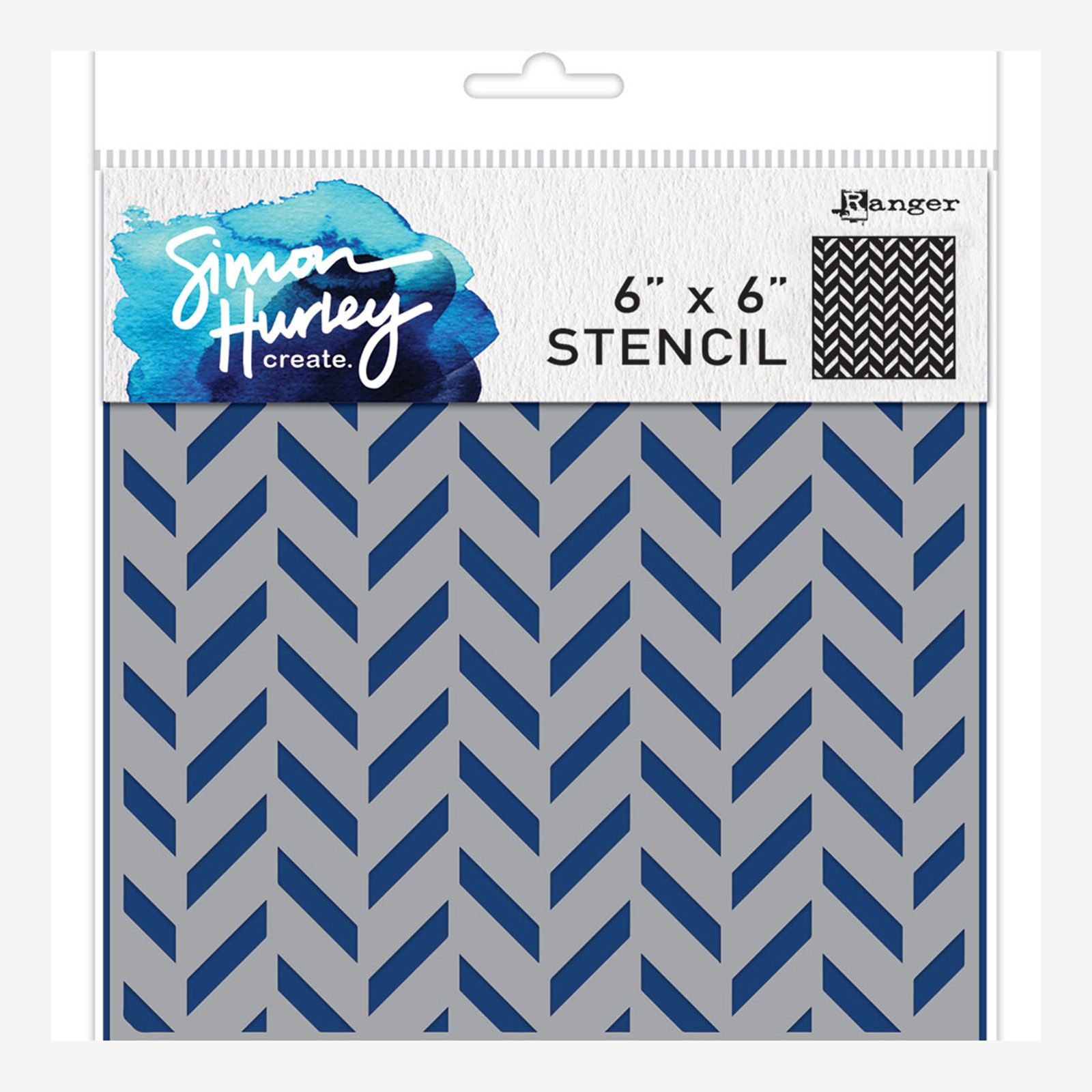 Ranger • Simon Hurley Create Stencil Flip Flop Chevron