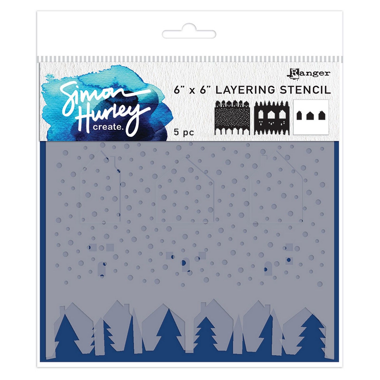 Ranger • Simon Hurley create, Winter Scene Maker Stencil Set 3 Pieces