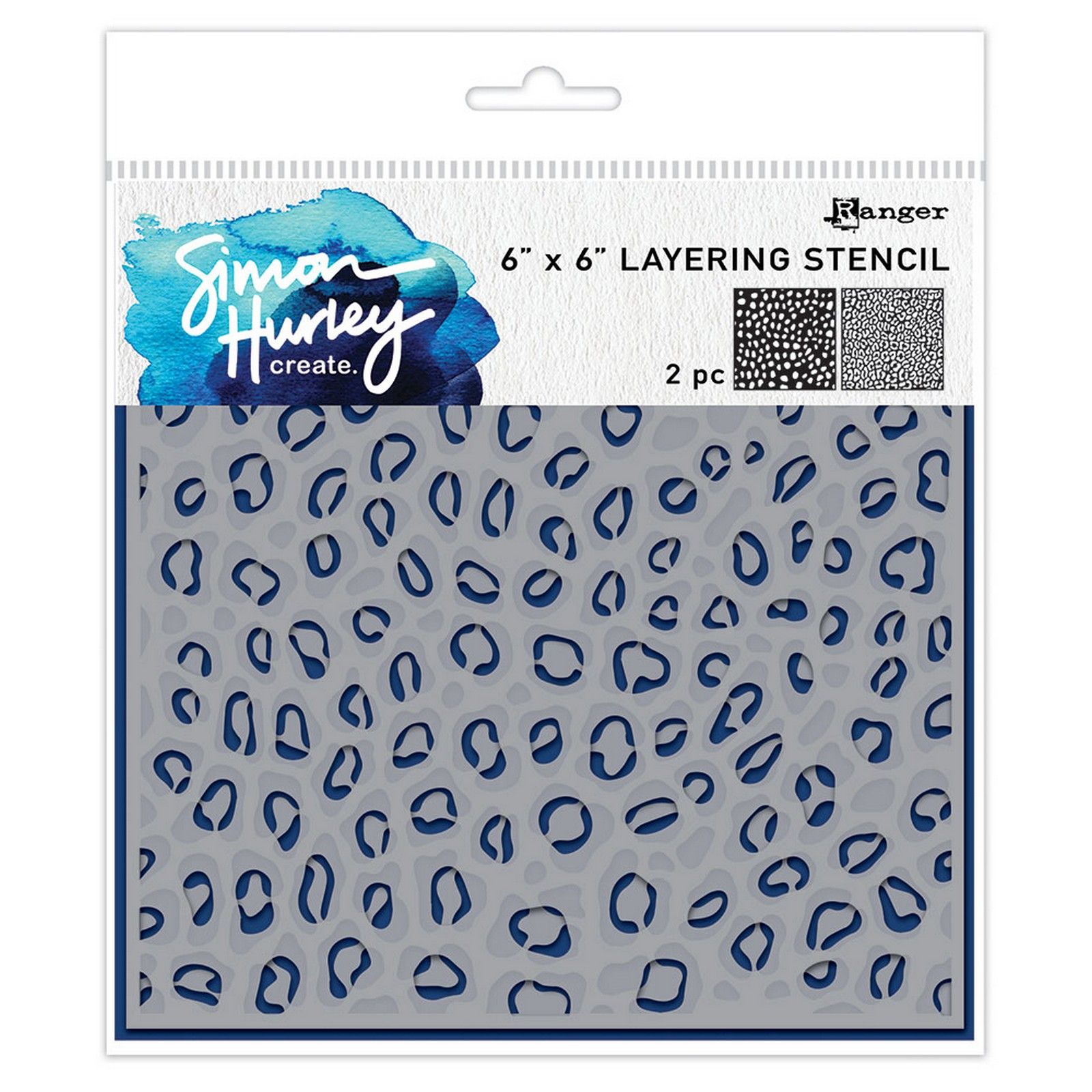 Ranger • Simon Hurley create. Stencils Leopard 2pcs