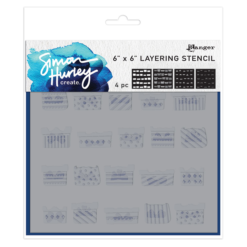 Ranger • Simon Hurley create. Stencils Gifted 4 Pieces