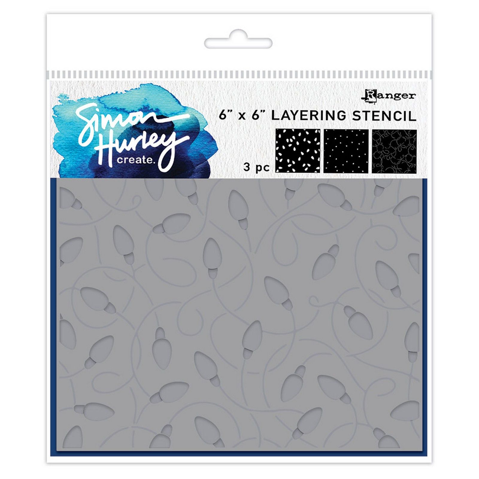 Ranger • Simon Hurley create. Stencils Tangled Lights 3pieces