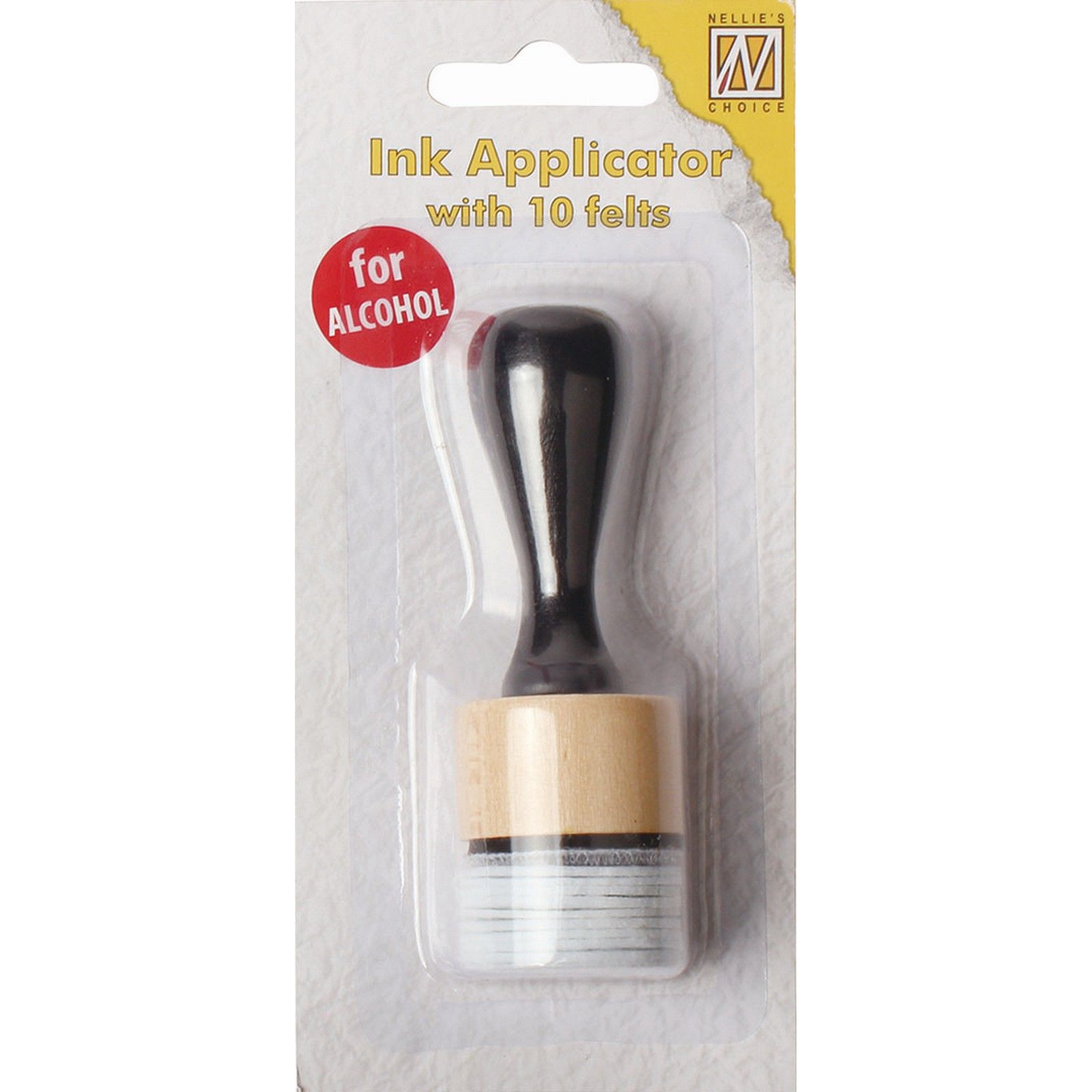 Nellie's Choice • Ink Applicator Round With Felts (1 App + 10 Felts)