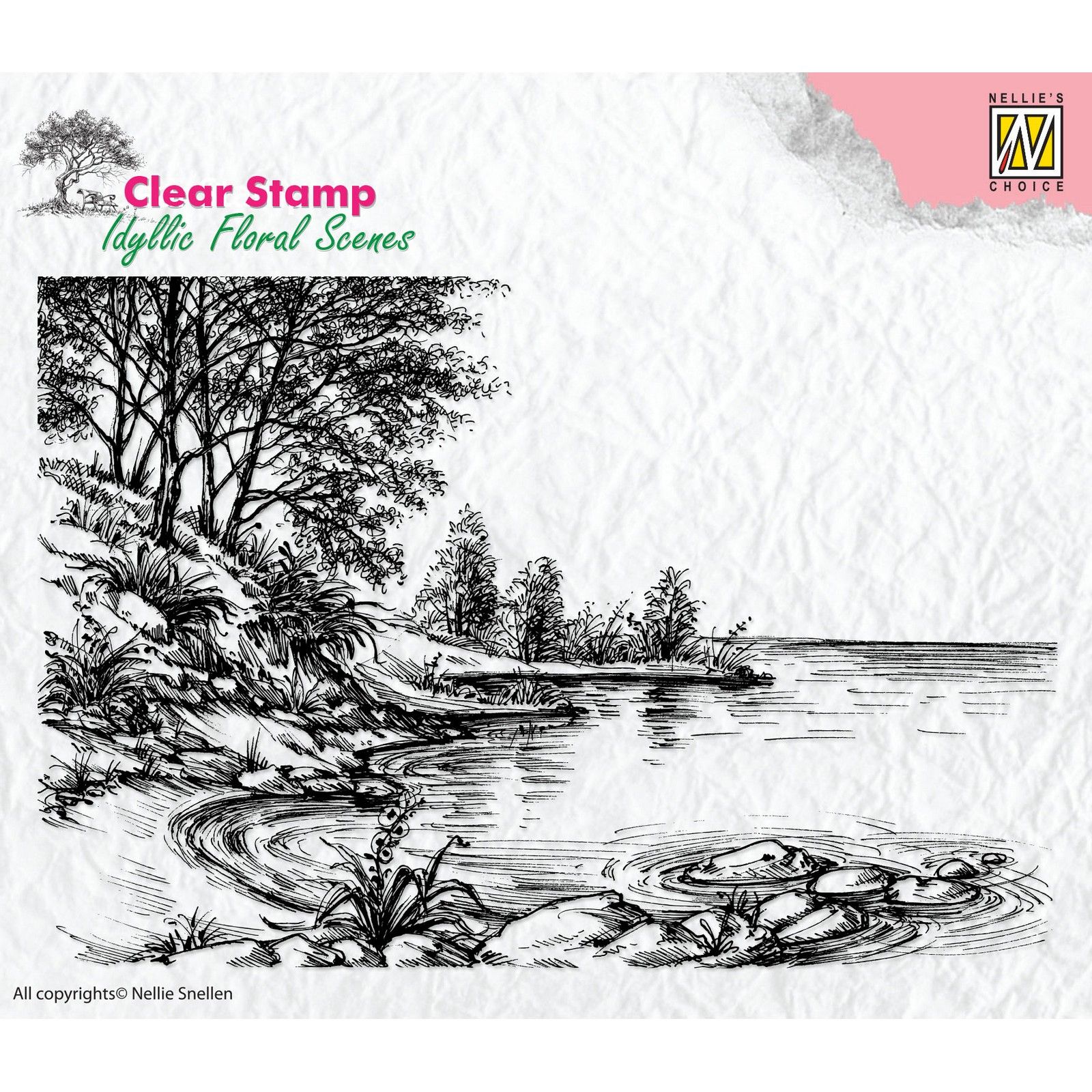 Nellie's Choice • Idyllic Floral Scenes Clear Stempel Waters Edge