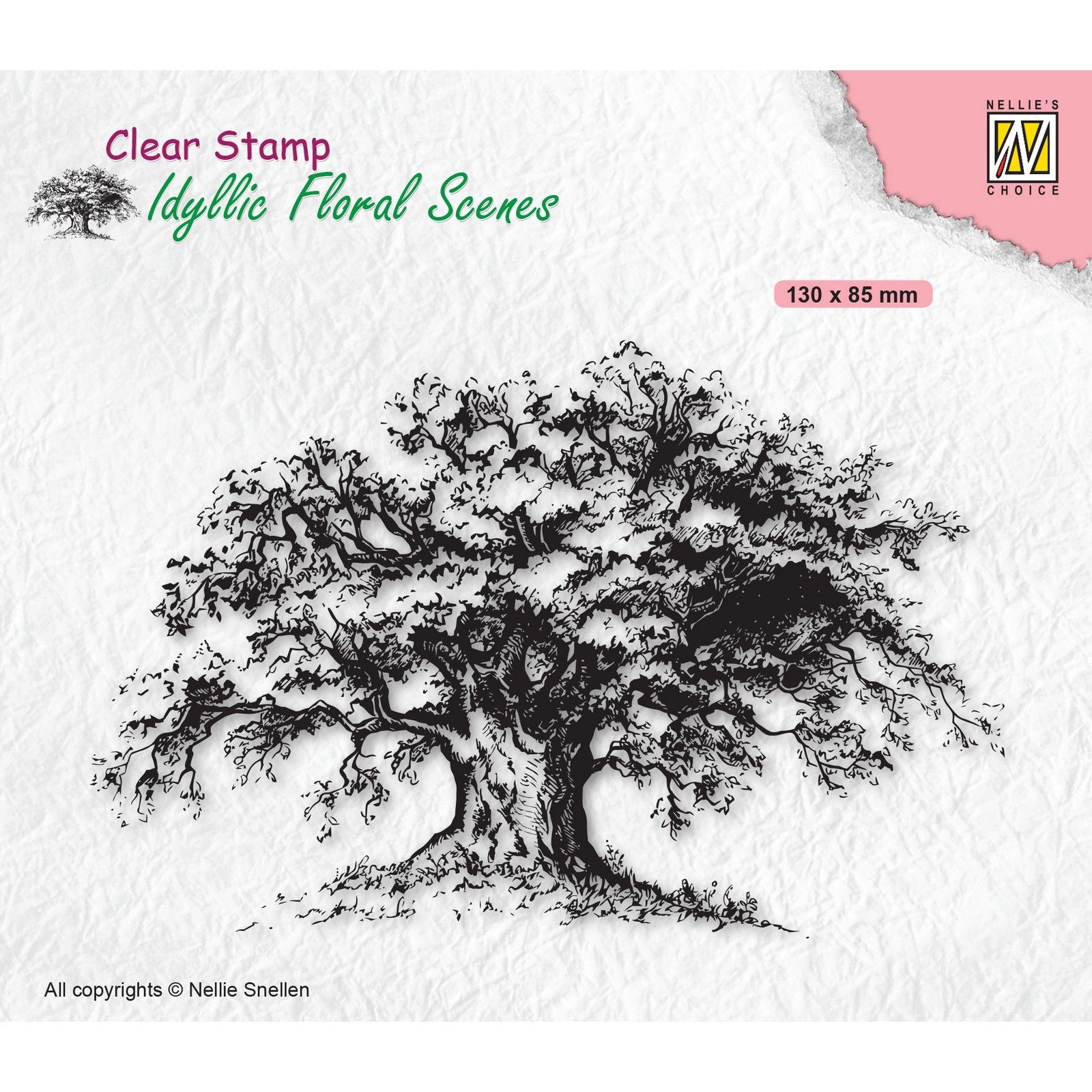 Nellie's Choice • Idyllic Floral Scenes Clear Stempel Old Tree