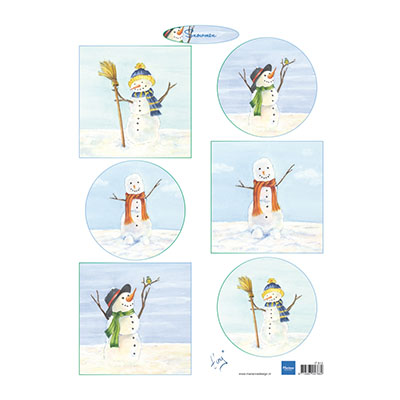Marianne Design • Cutting Sheet Tiny's Sneeuwmannen 1pc