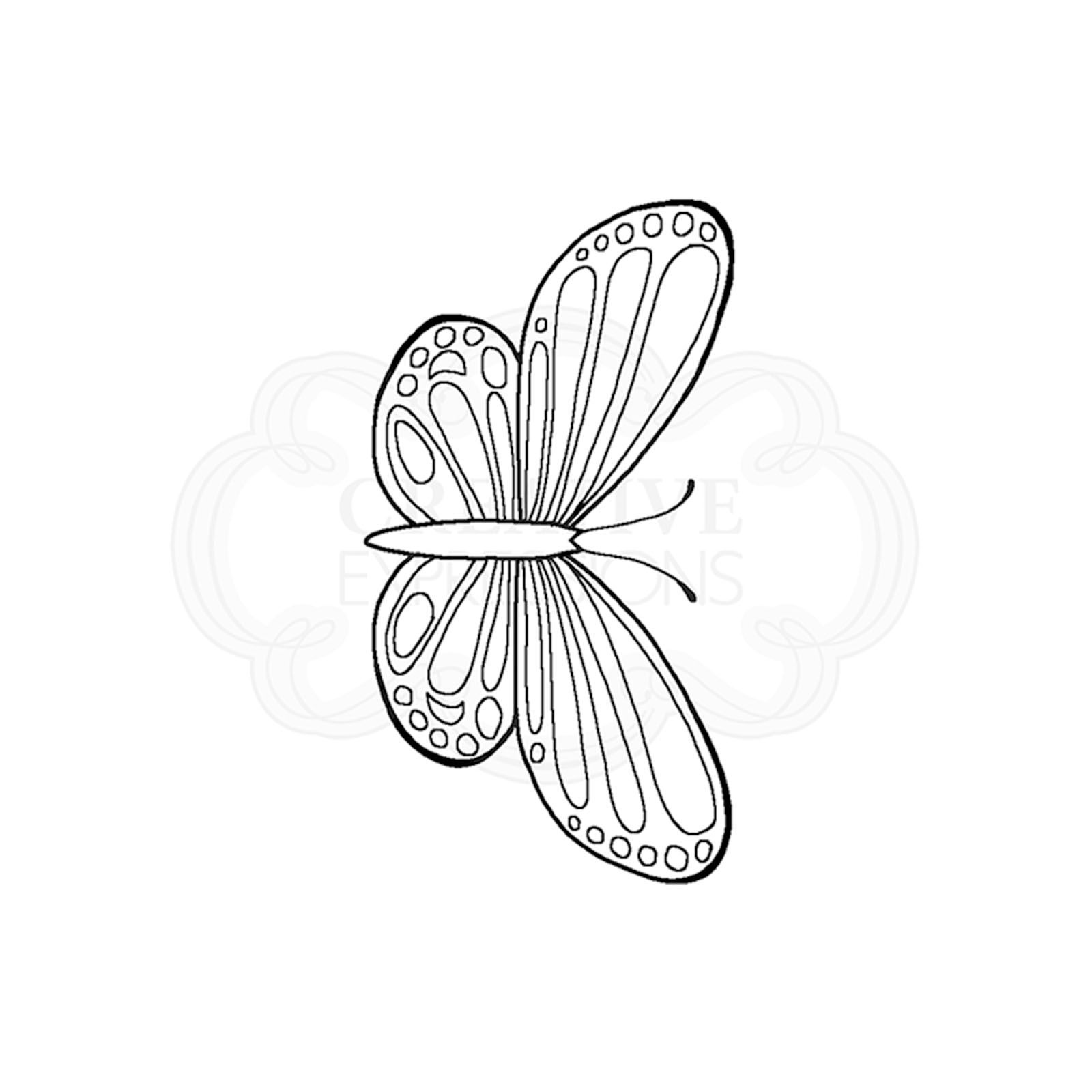 Woodware • Clear singles stempel mini wings Common blue