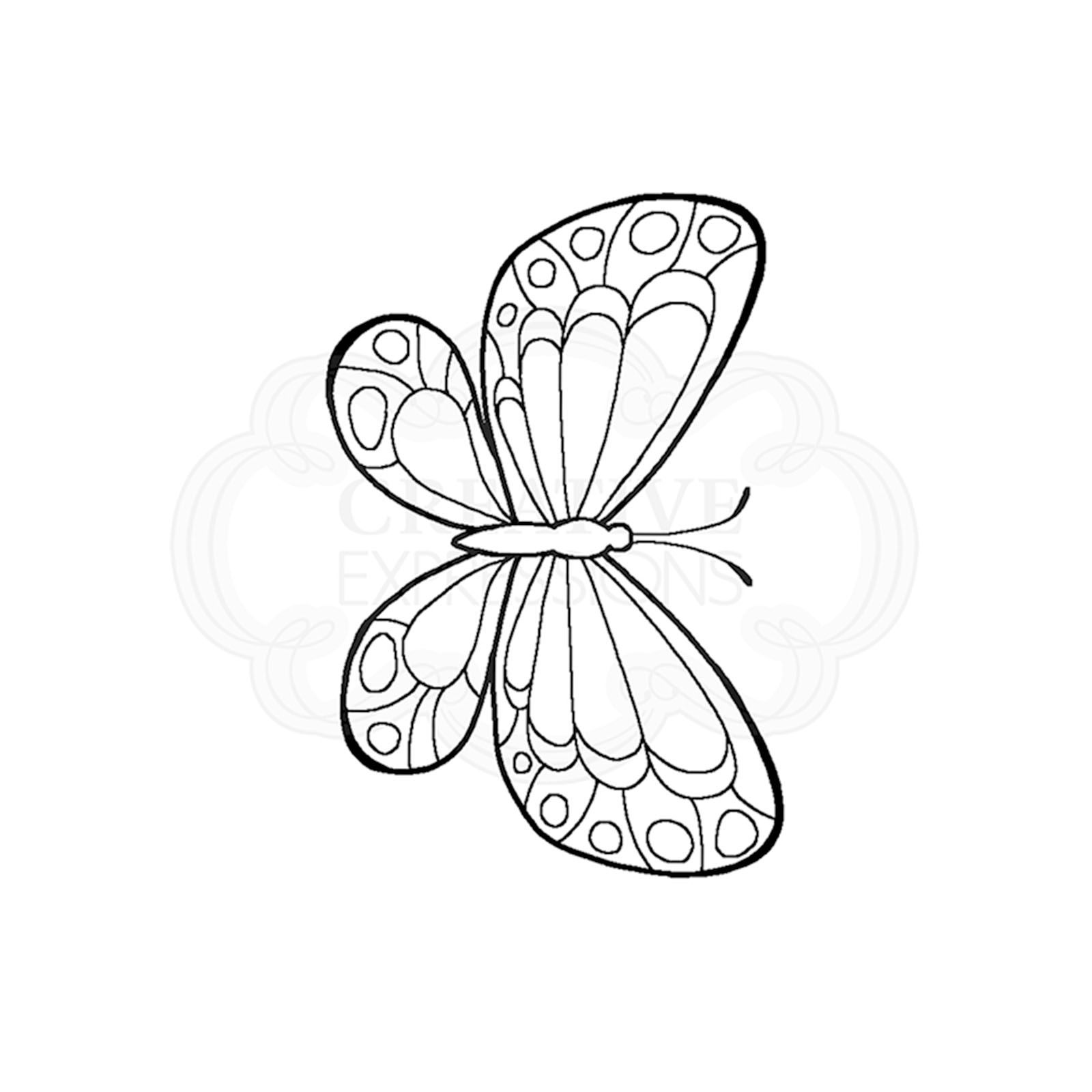 Woodware • Clear singles stempel mini wings Marbled white