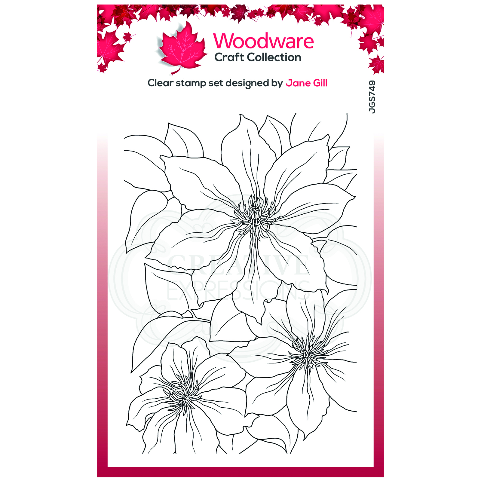 Woodware • Clear stamp singles Clematis