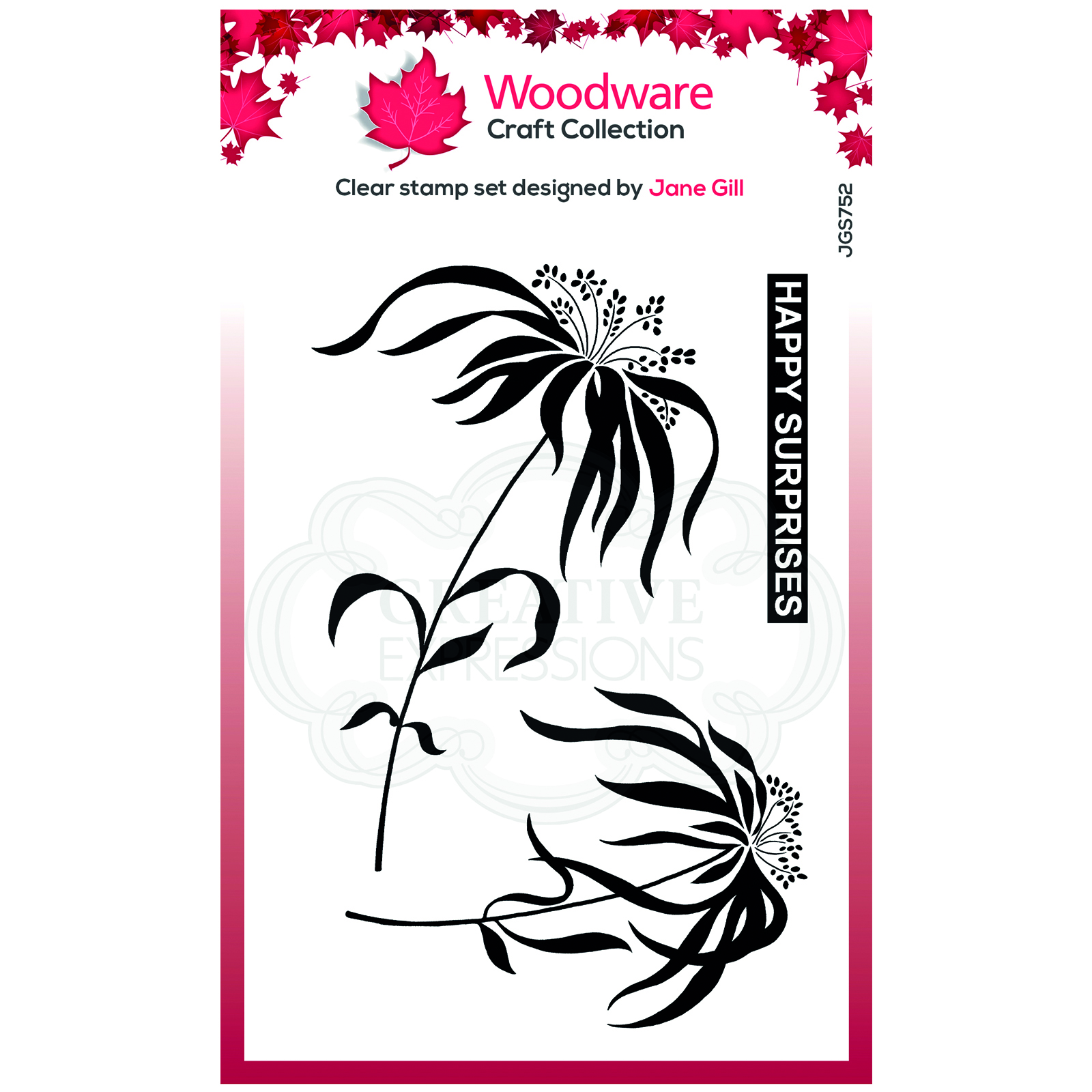 Woodware • Clear stamp singles Umbrella grass