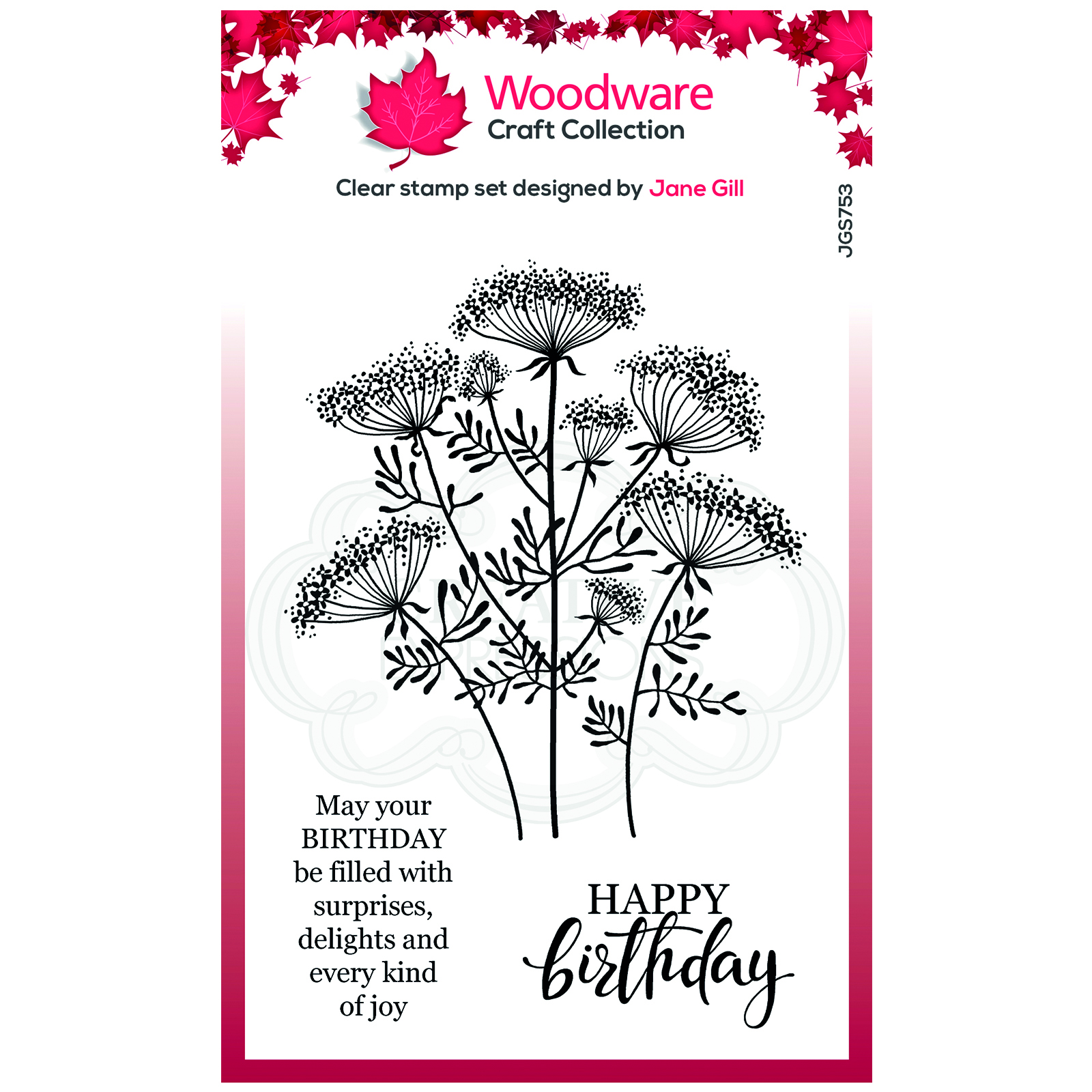 Woodware • Clear stempel singles Queen Annes lace