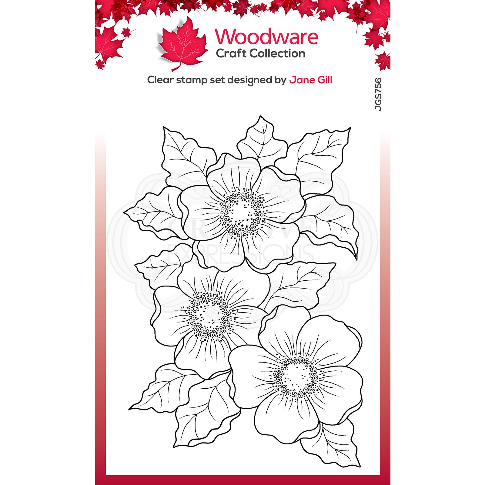 Woodware • Clear stamp singles Geurende bloemen