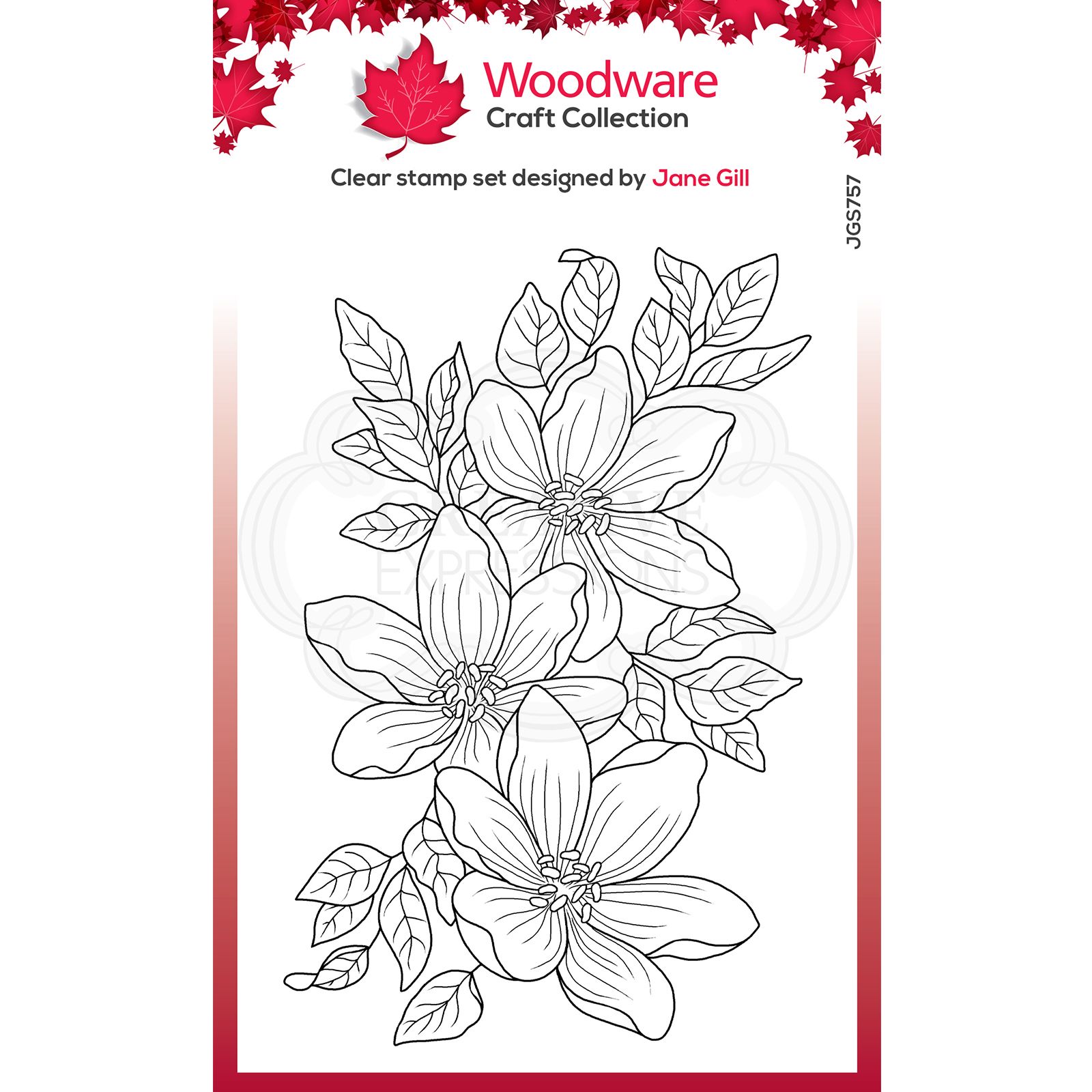 Woodware • Clear stamp singles Spruzzo garden