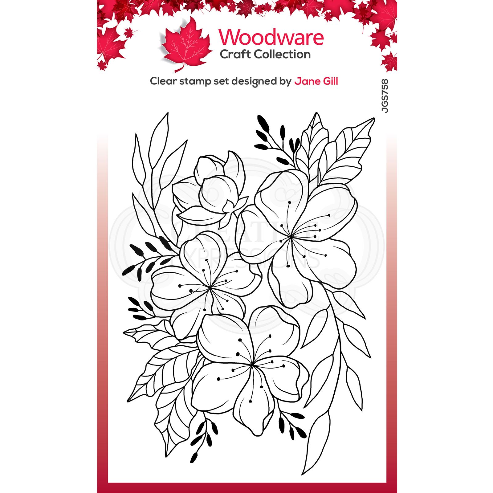 Woodware • Clear stamp singles Merveille florale