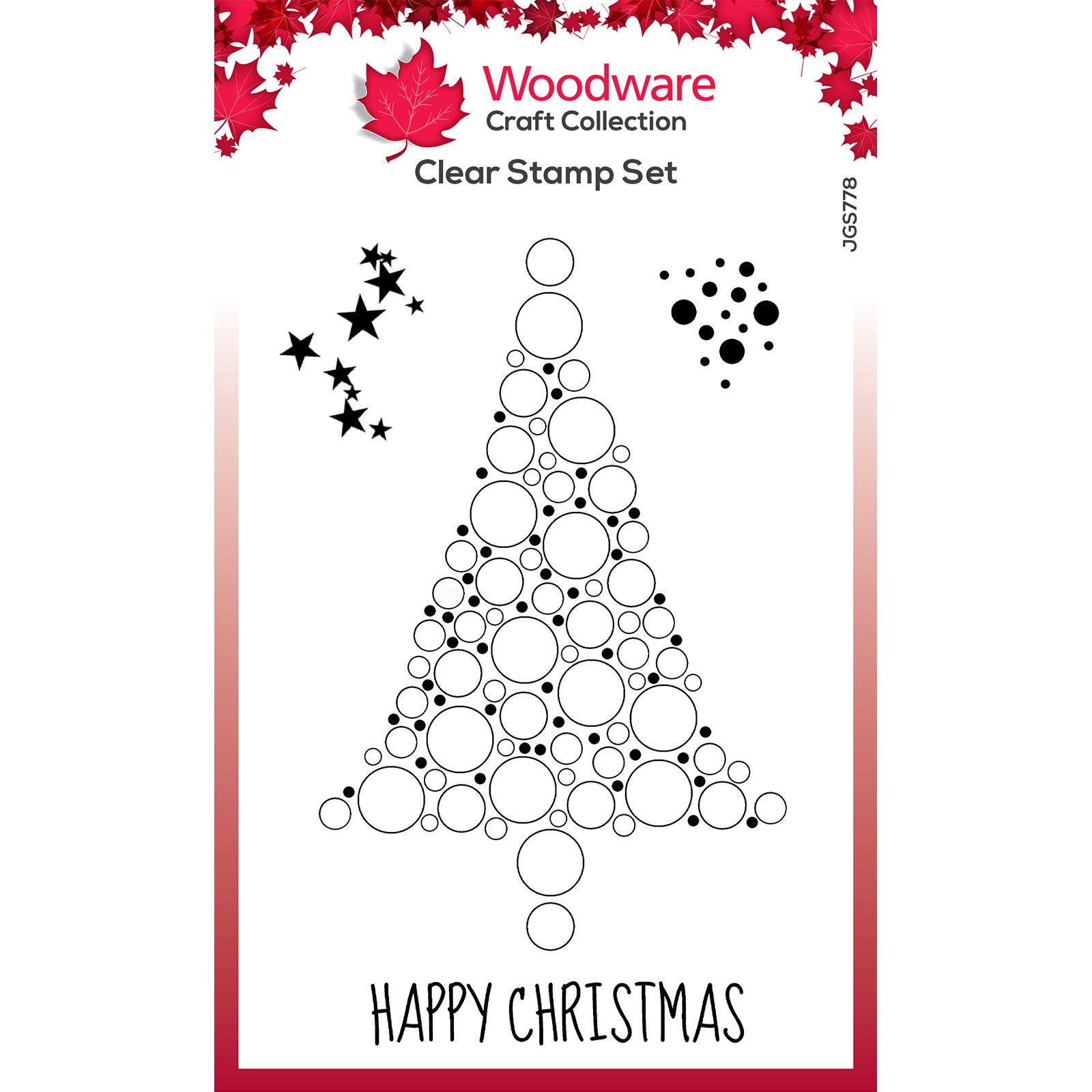 Woodware • Clear singles stempel Bubble spruce