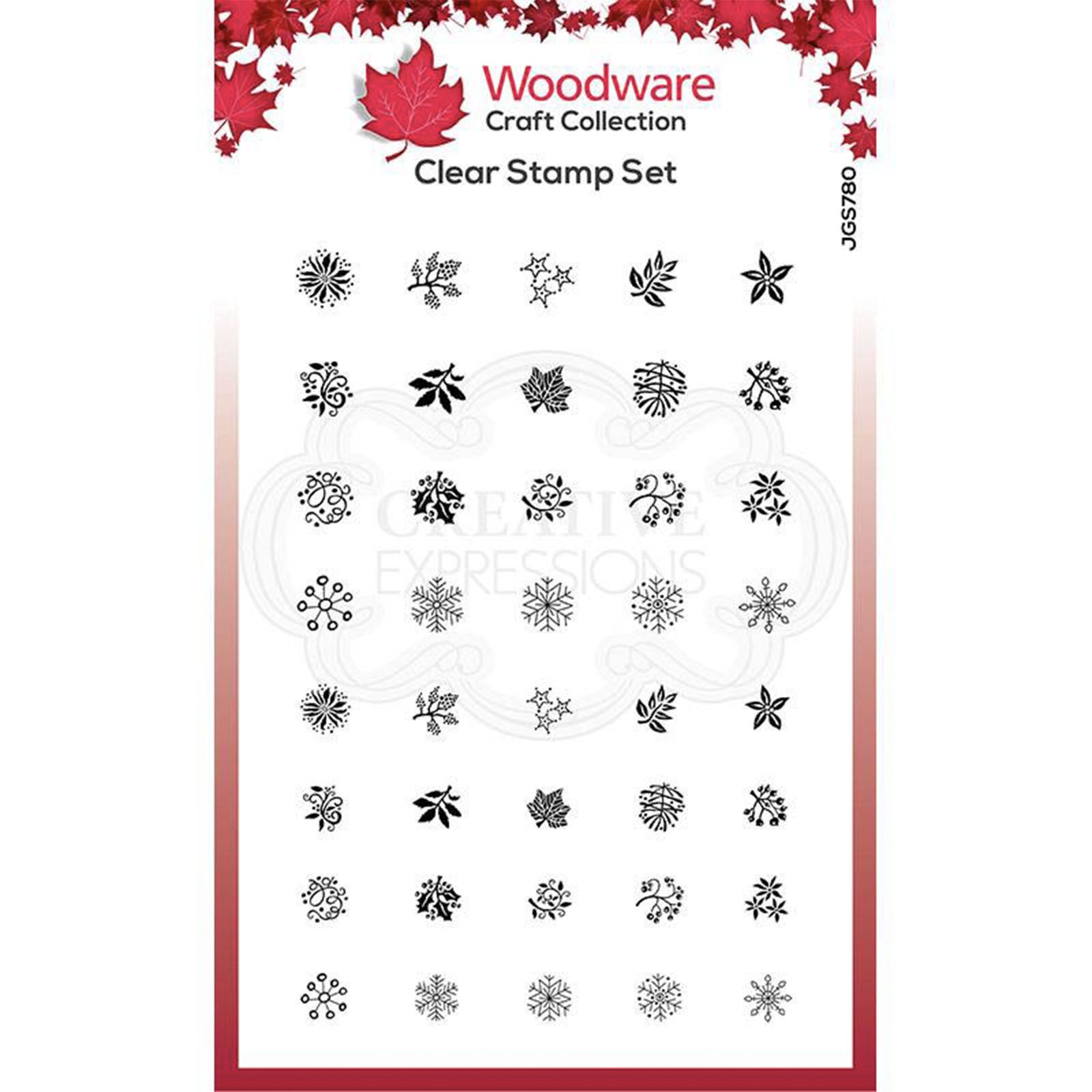 Woodware • Clear stamp set Bubble tops