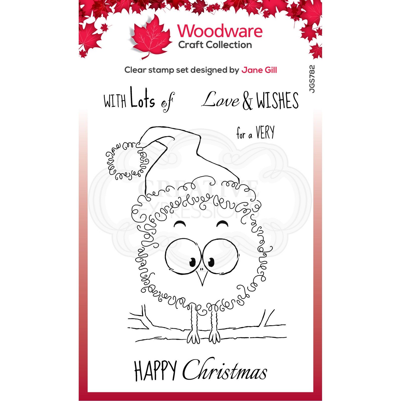 Woodware • Festive fuzzies clear singles stamp Robin