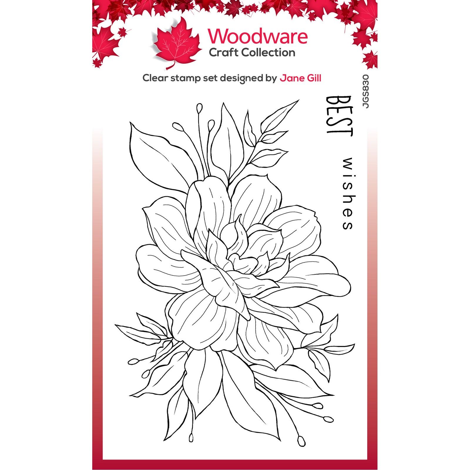 Woodware • Clear Singles Stamp Gardenia