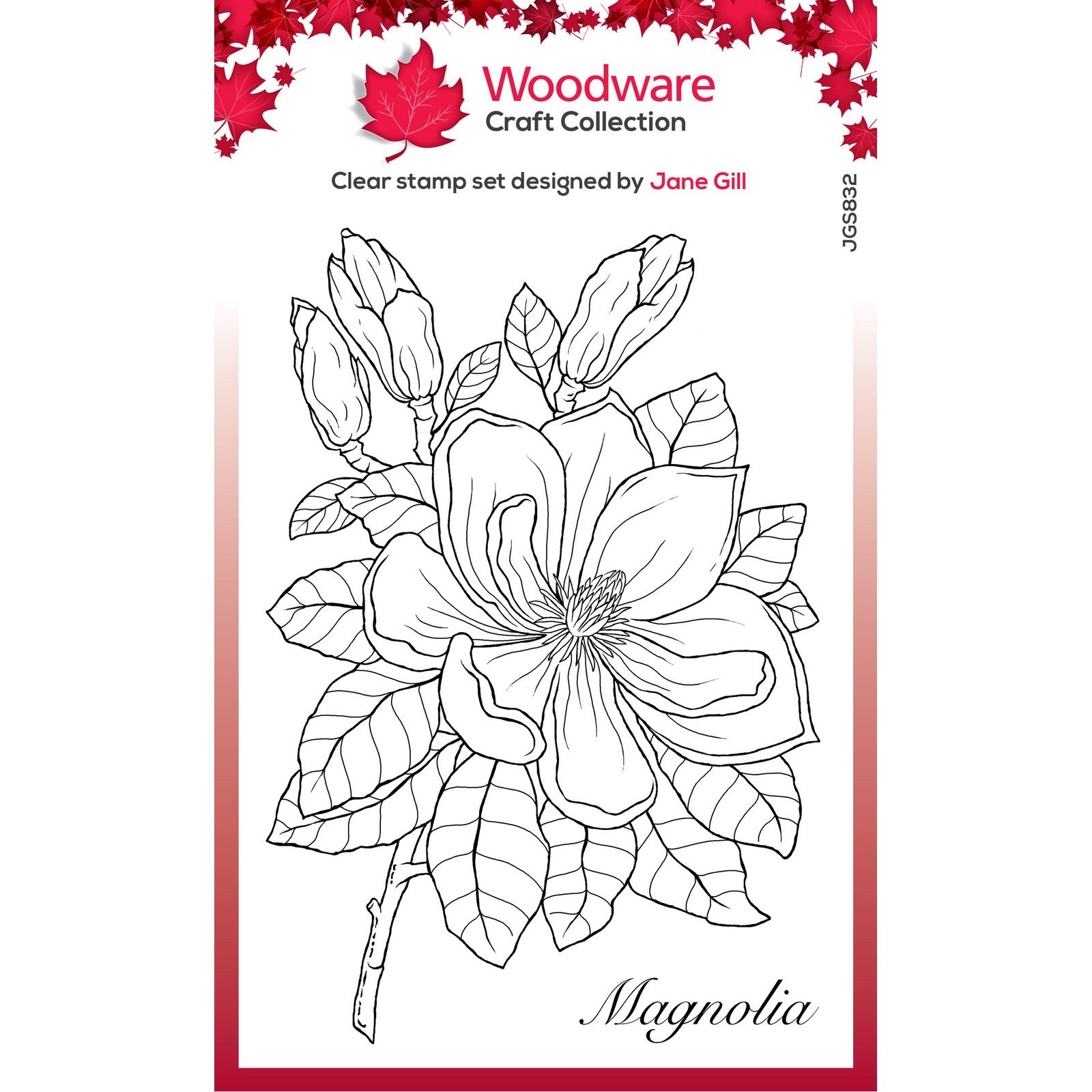 Woodware • Clear Singles Stamp Magnolia