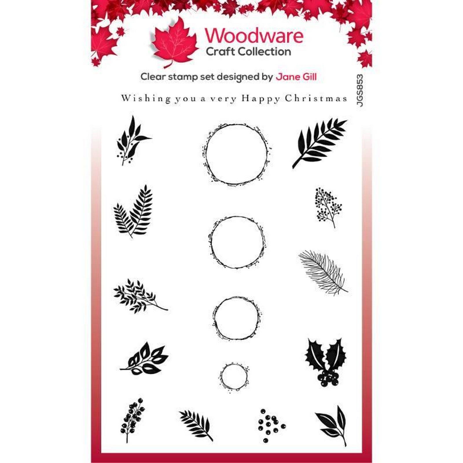 Woodware • Clear Singles Stamp Set Bubble Ornaments 10,16x15,24cm  