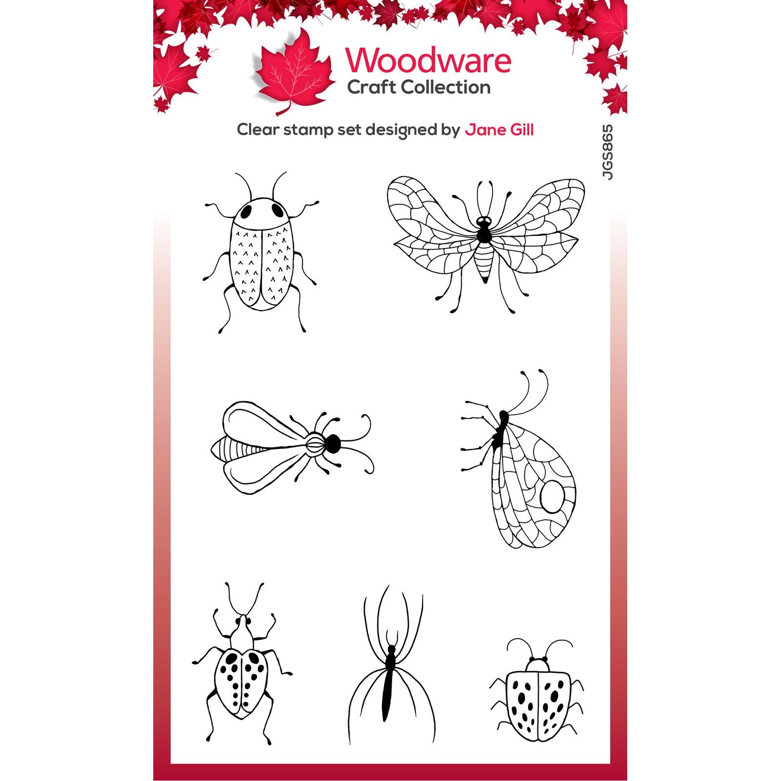 Woodware • Singles Timbri Trasparenti Bug Doodles   