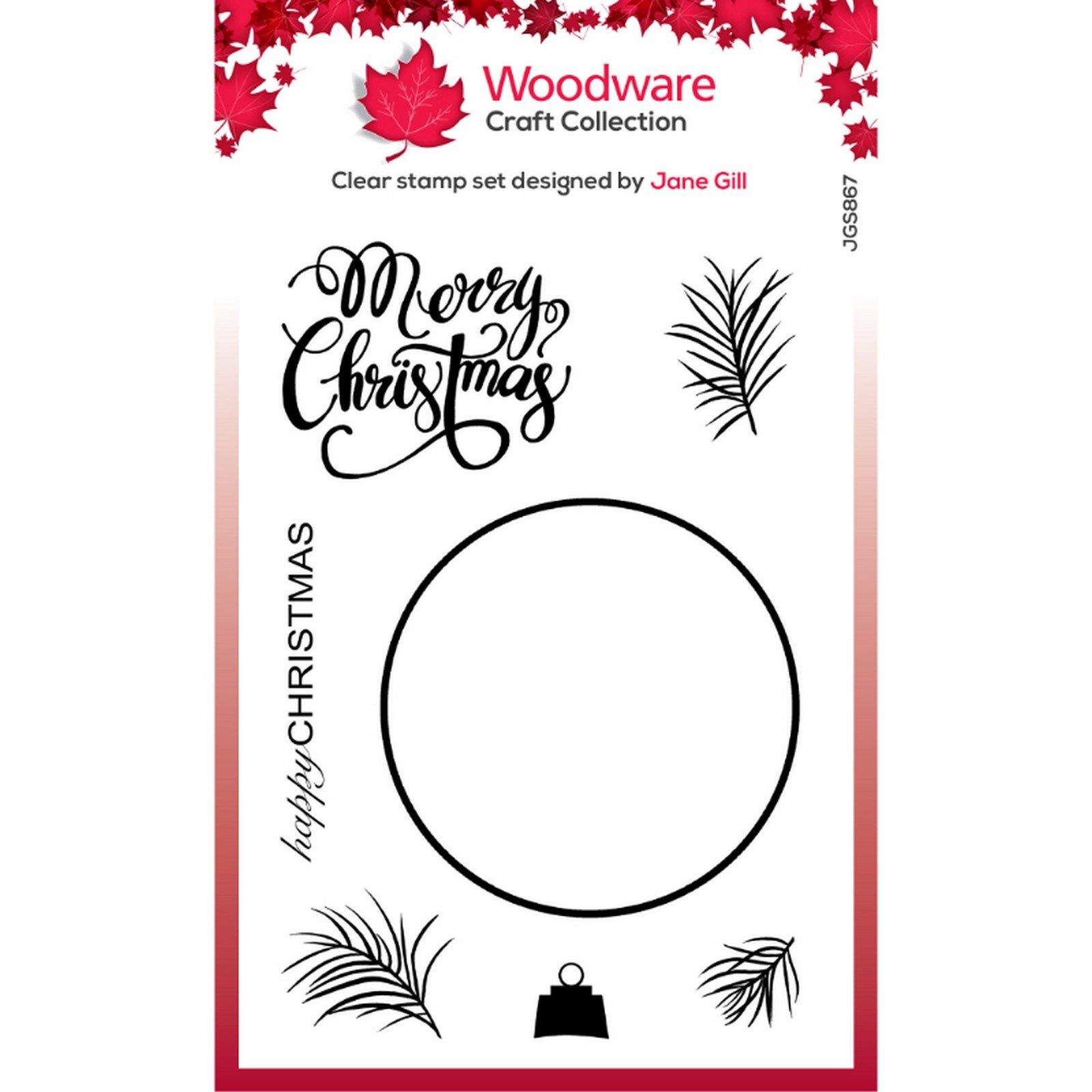 Woodware • Paintable Baubles Clear Singles Stamps Big Circle