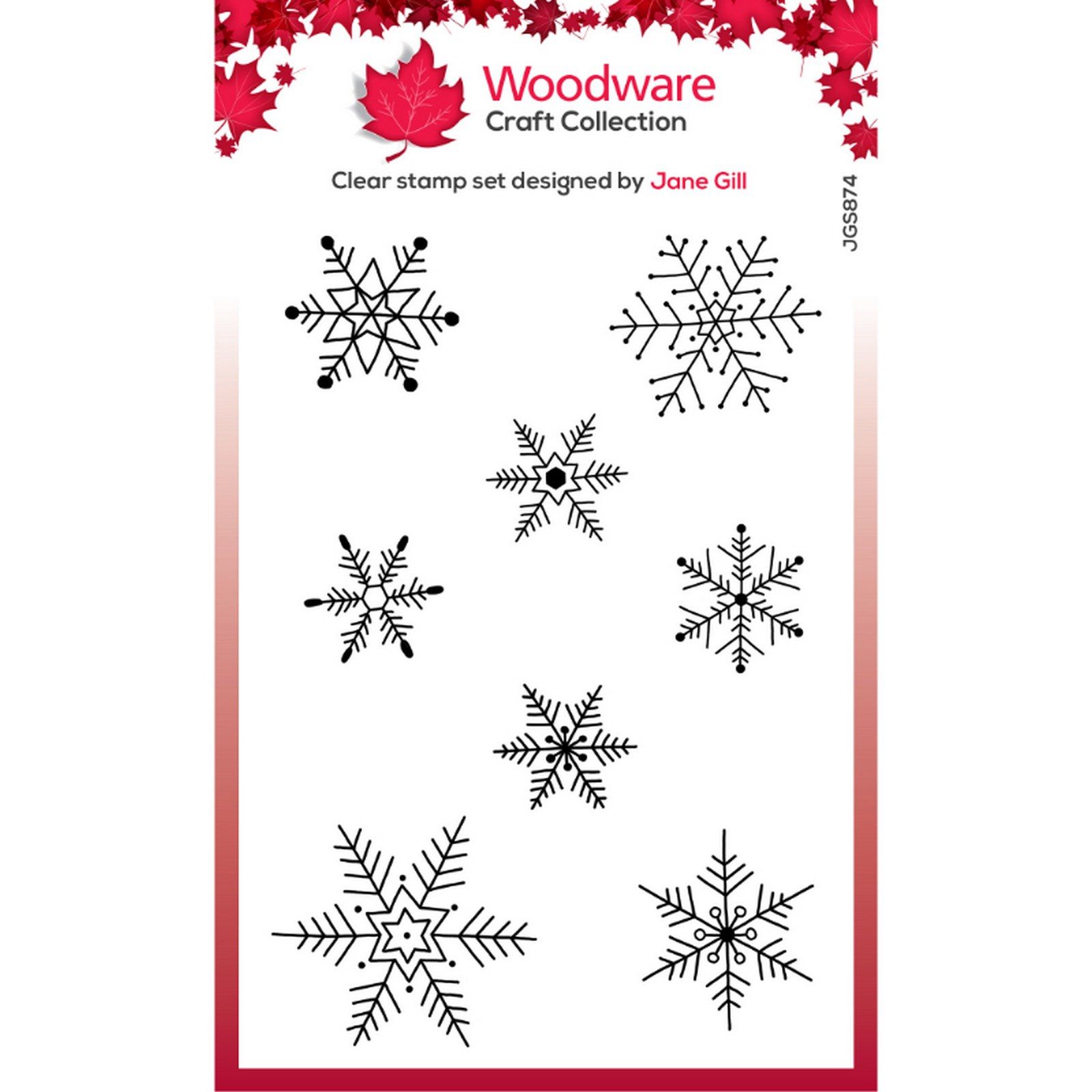 Woodware • Paintable Baubles Clear Singles Stamps Snowflakes