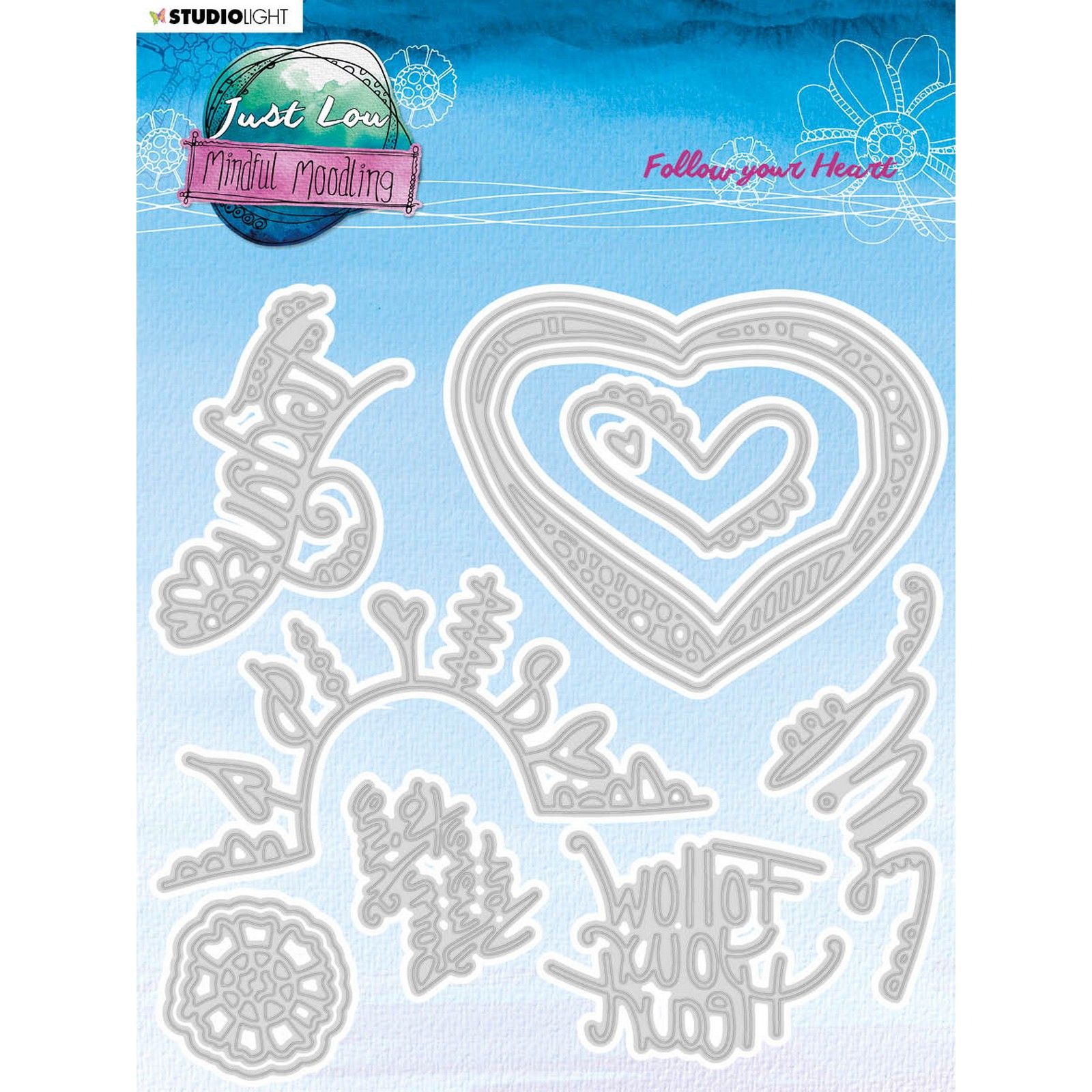 Studio Light • Mindful Moodling stanzschablone Follow your heart