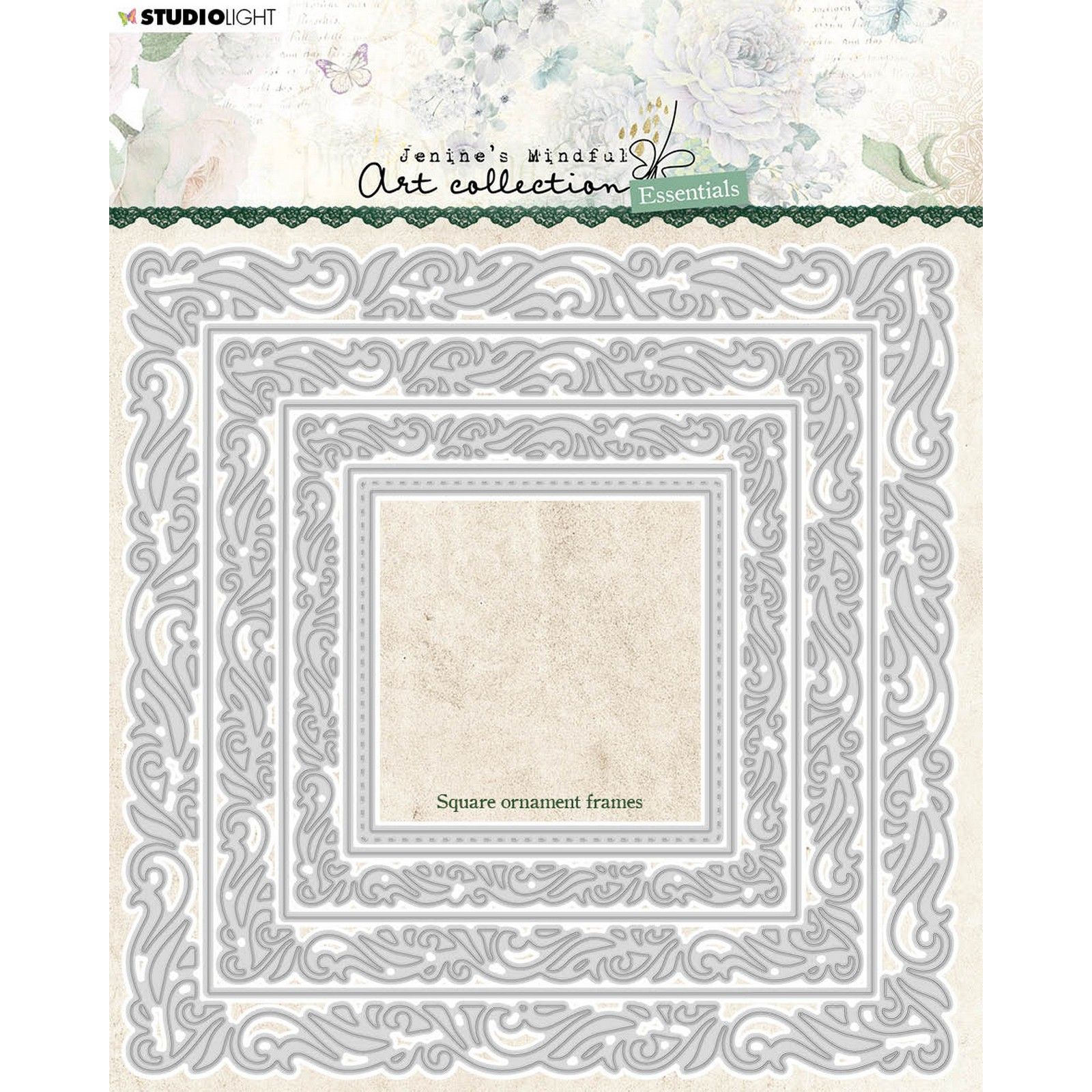 Studio Light • Essentials cutting die Square ornament frames nr.96