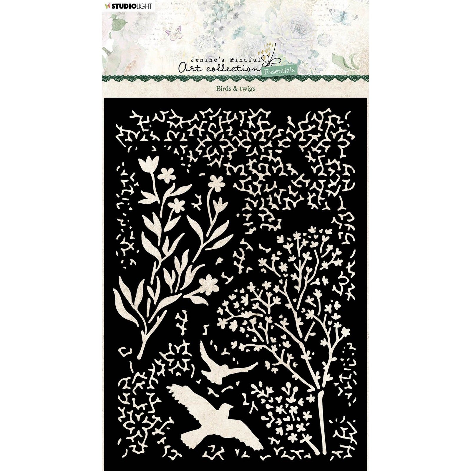 Studio Light • Essentials Mask Sjabloon Birds & Twigs