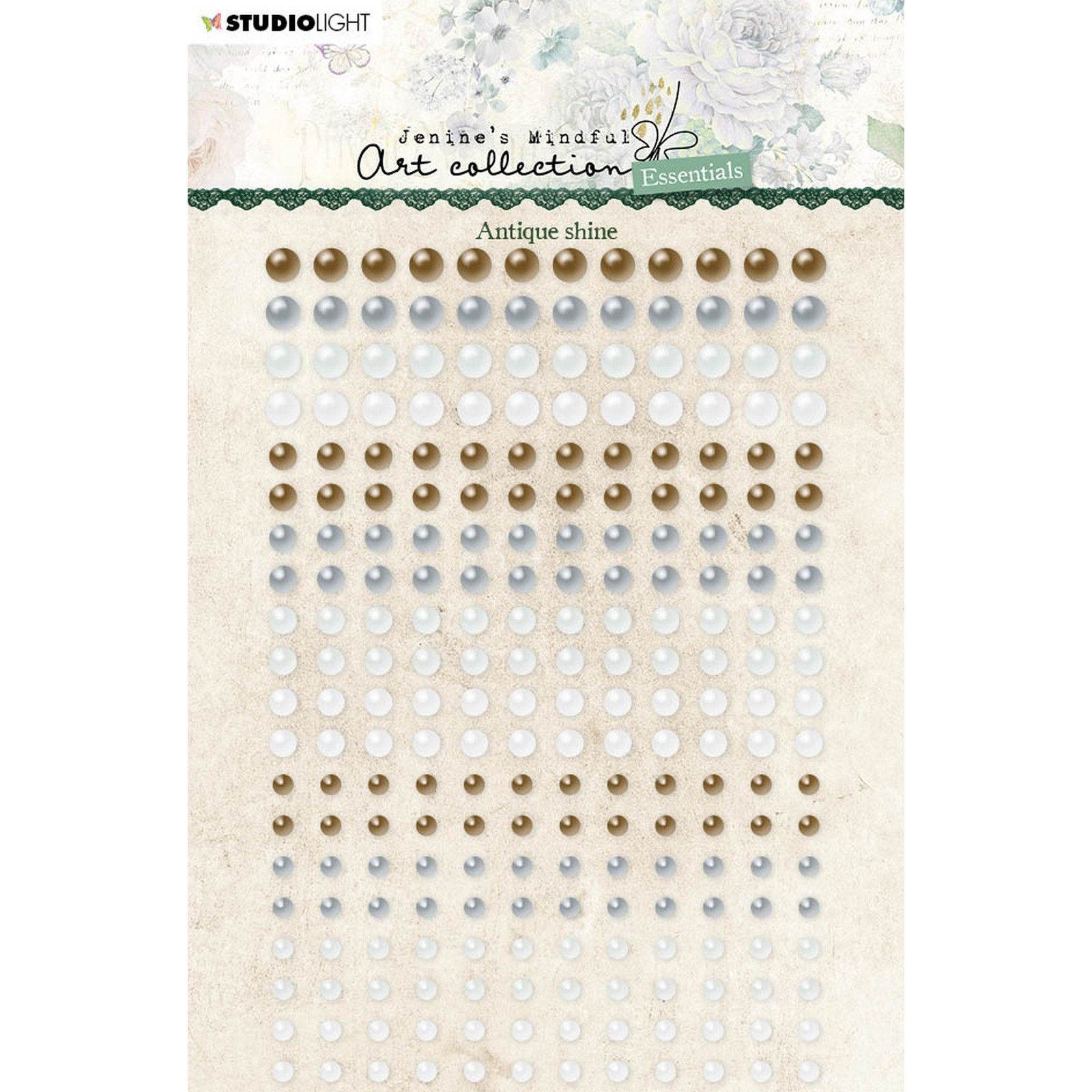 Studio Light • Essentials Self-Adhesive Pearls Antique Shine