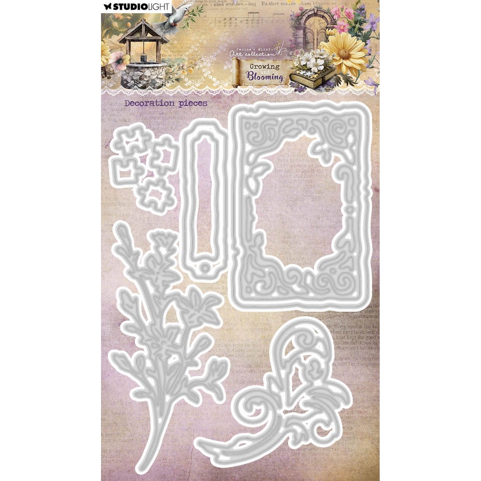 Studio Light • Growing & Blooming Cutting Die Decoration Pieces