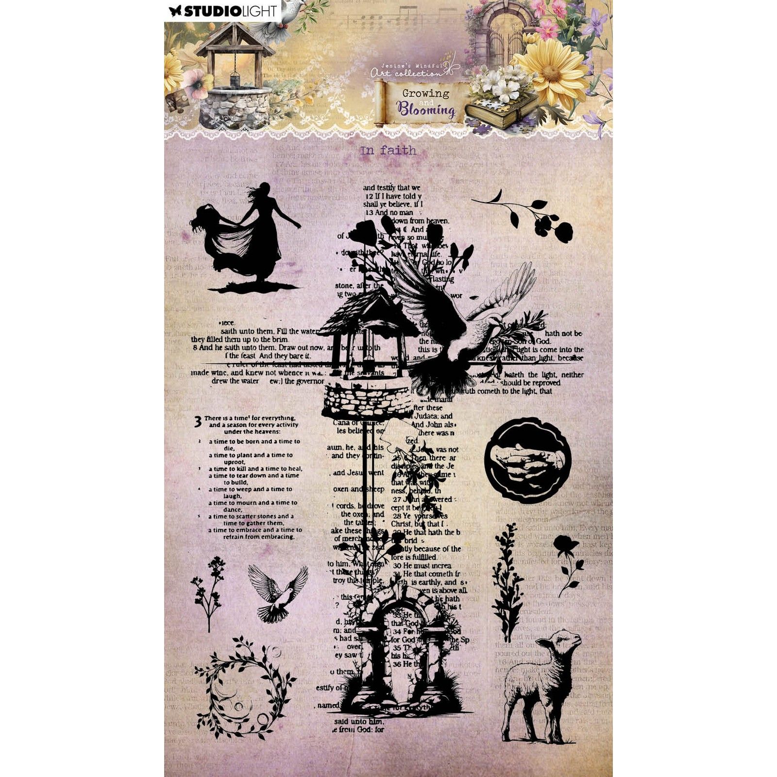 Studio Light • Growing & Blooming Clear Stamp In Faith