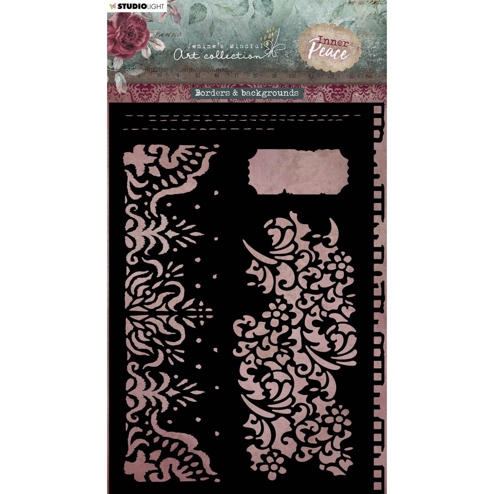 Studio Light • Inner Peace Mask Stencil Borders & Backgrounds