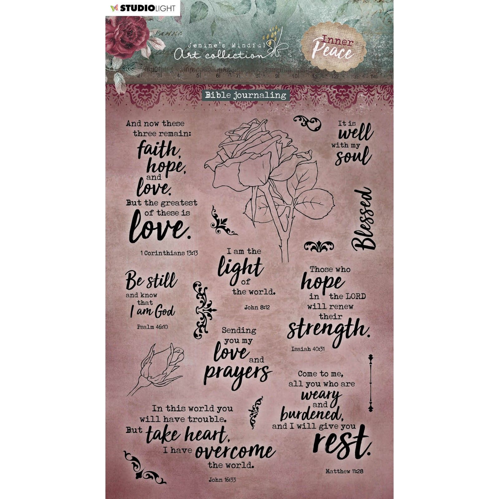 Studio Light • Inner Peace Clear Stamp Bible Journaling