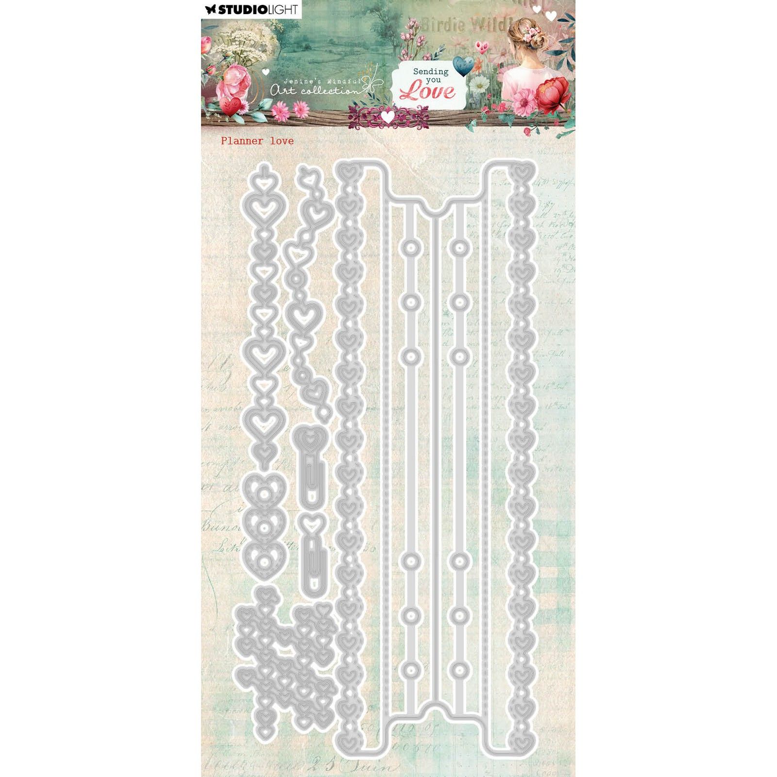 Studio Light • Jenine's Mindful Art Cutting Die Sending You Love Planner Love