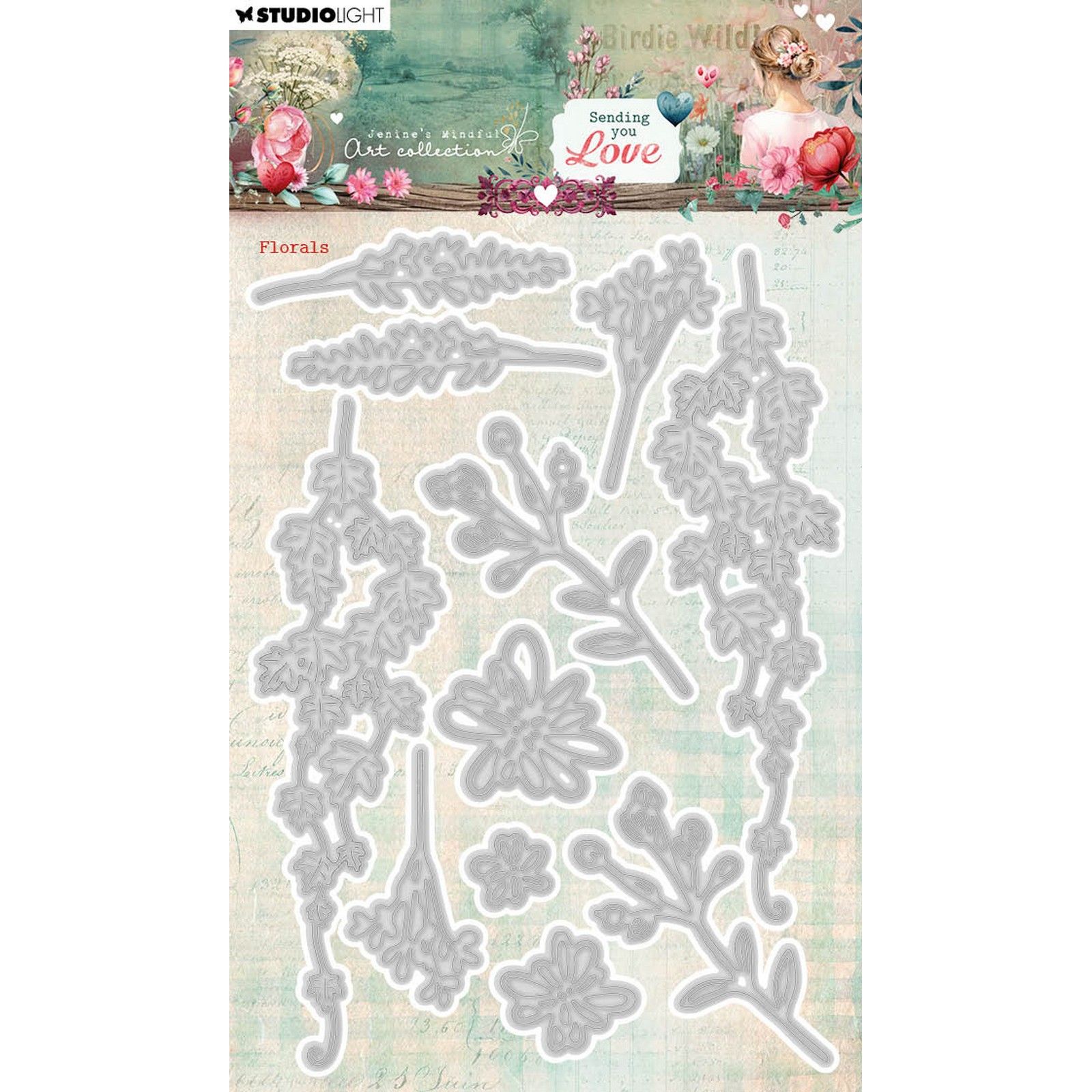 Studio Light • Jenine's Mindful Art Cutting Die Sending You Love Florals