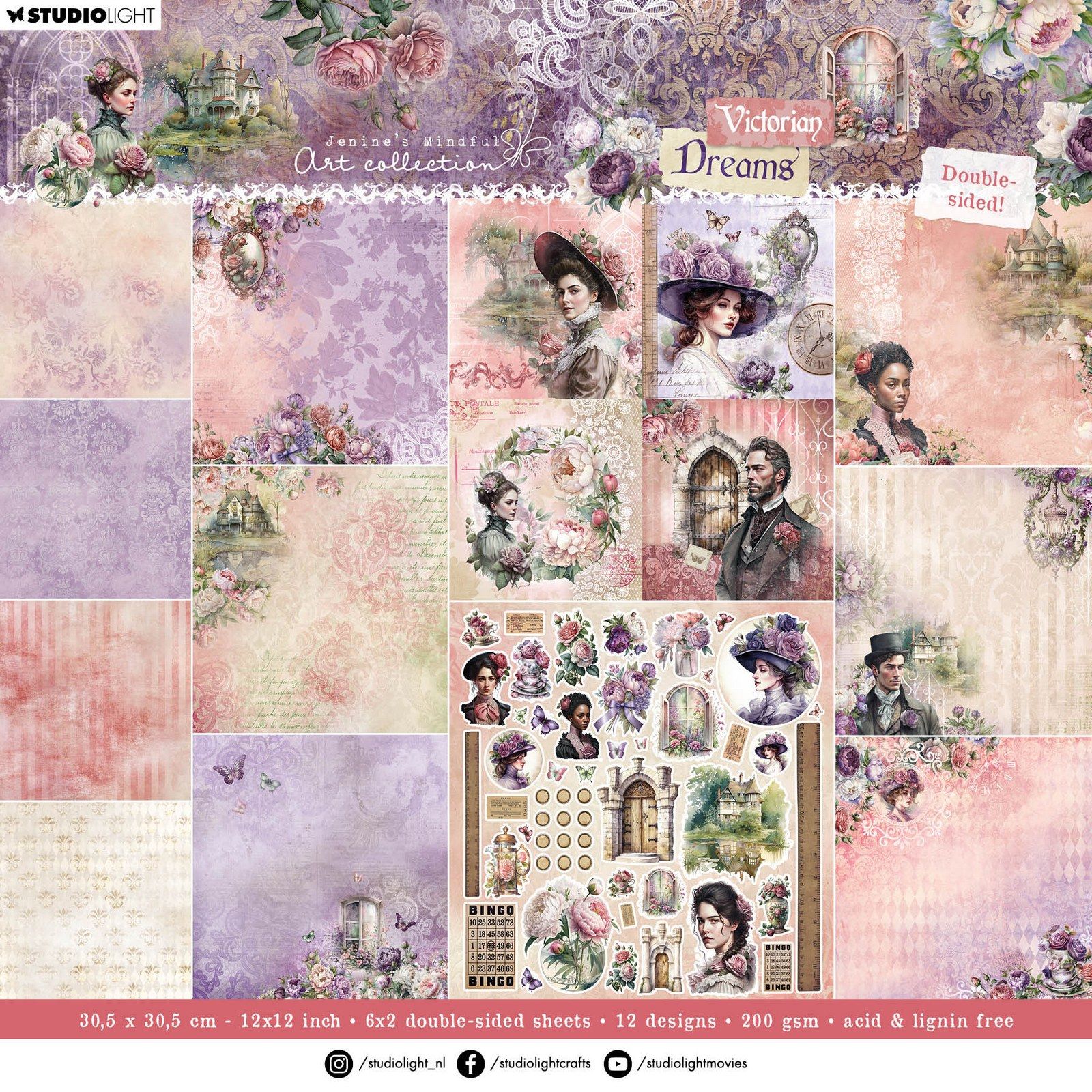 Studio Light • Designer Paper Pad Victorian Dreams Double-Sided