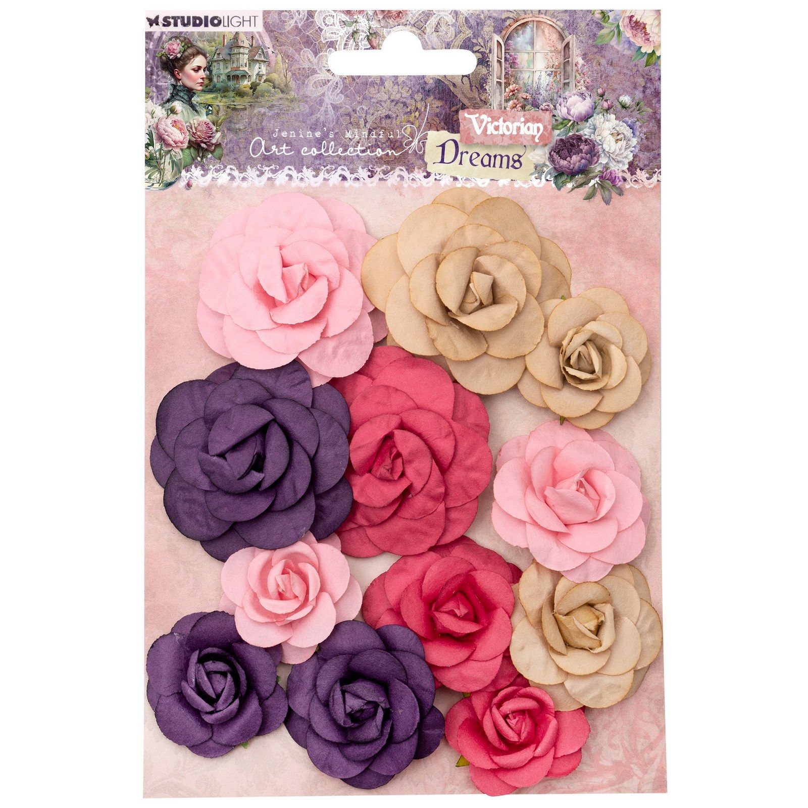 Studio Light • Paper Flowers Victorian Dreams 3, 4 & 5cm