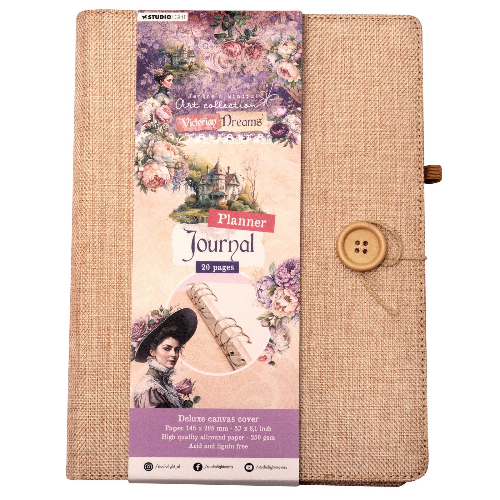 Studio Light • Victorian Dreams Journal Deluxe Canvas Planner