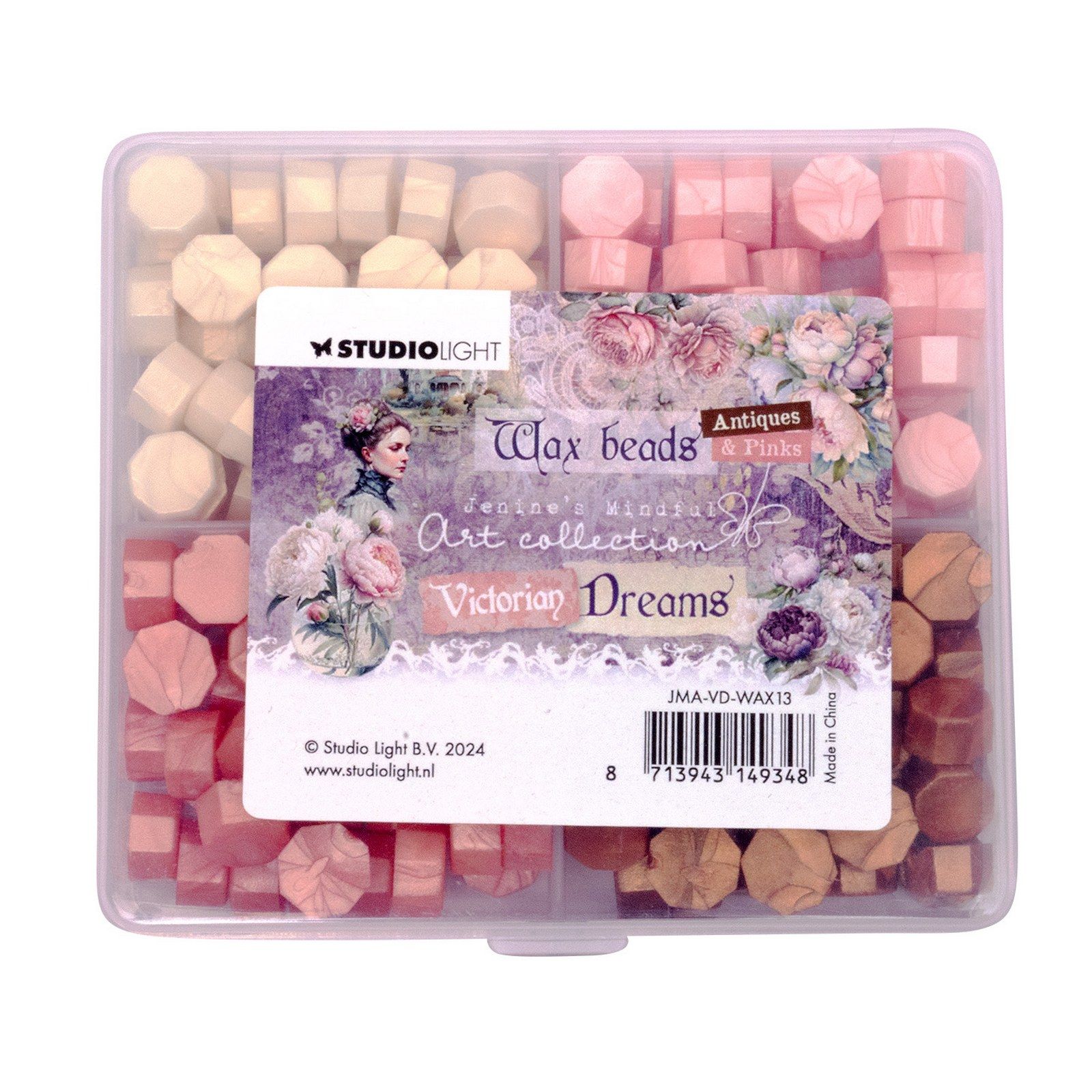Studio Light • Wax Beads Victorian Dreams 4 Colors Pink