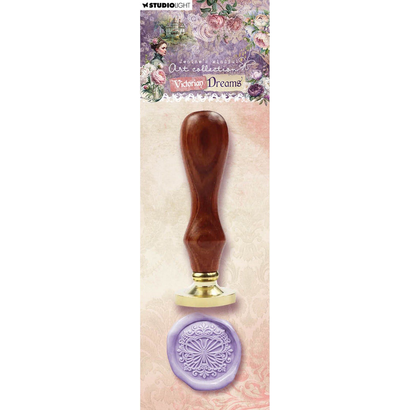Studio Light • Wax Stamp with handle Victorian Dreams Embellished Butterfly