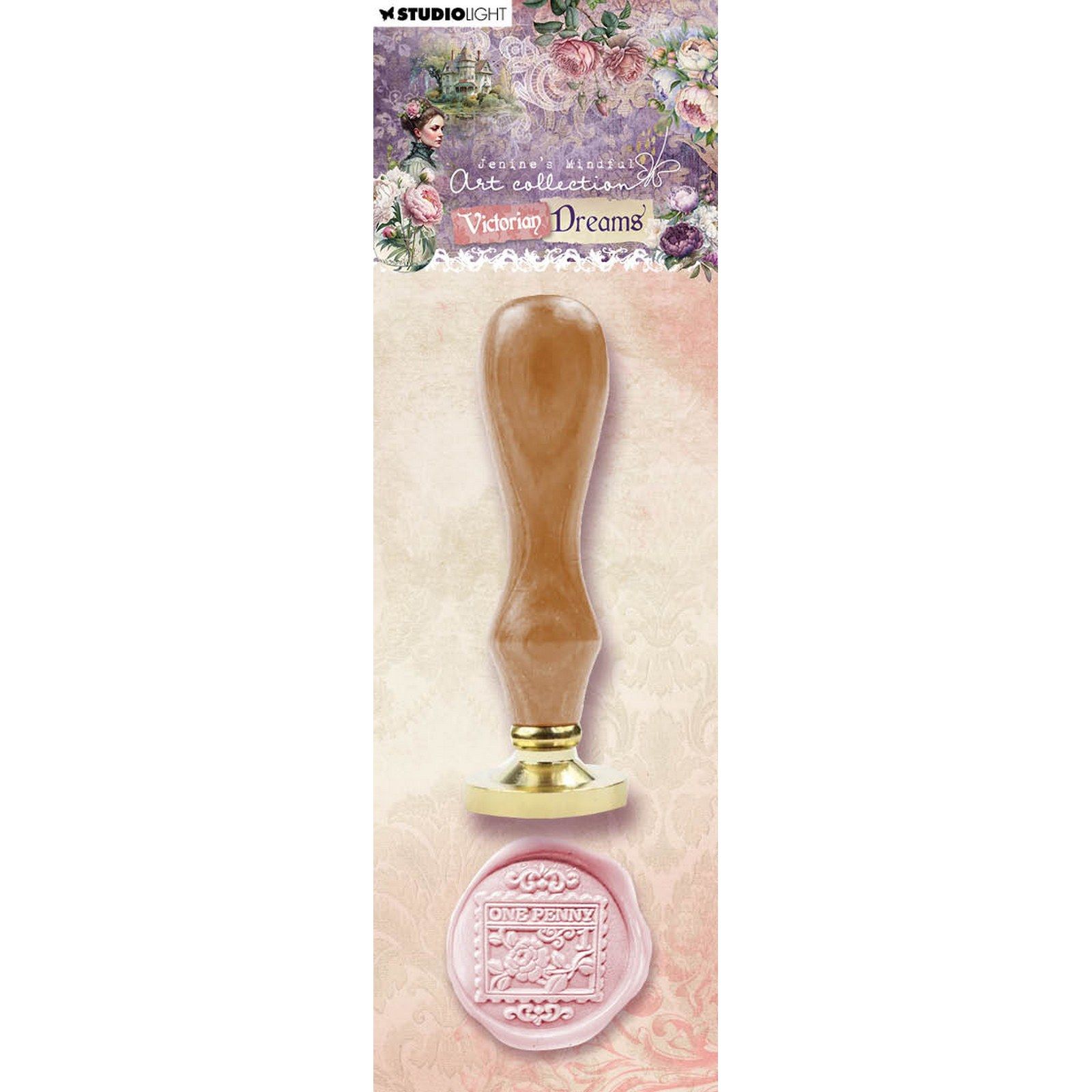 Studio Light • Wax Stamp with handle Victorian Dreams Postage Stamp