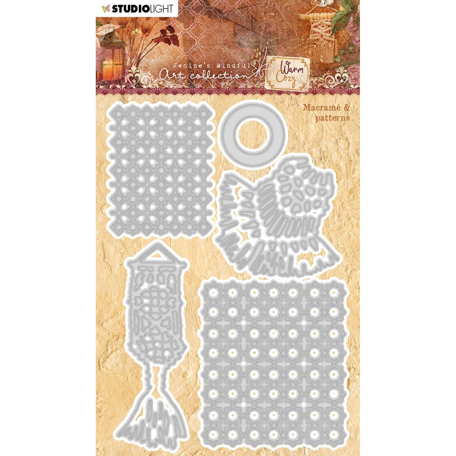 Studio Light • Warm & cozy cutting die Macramé & patterns nr.91