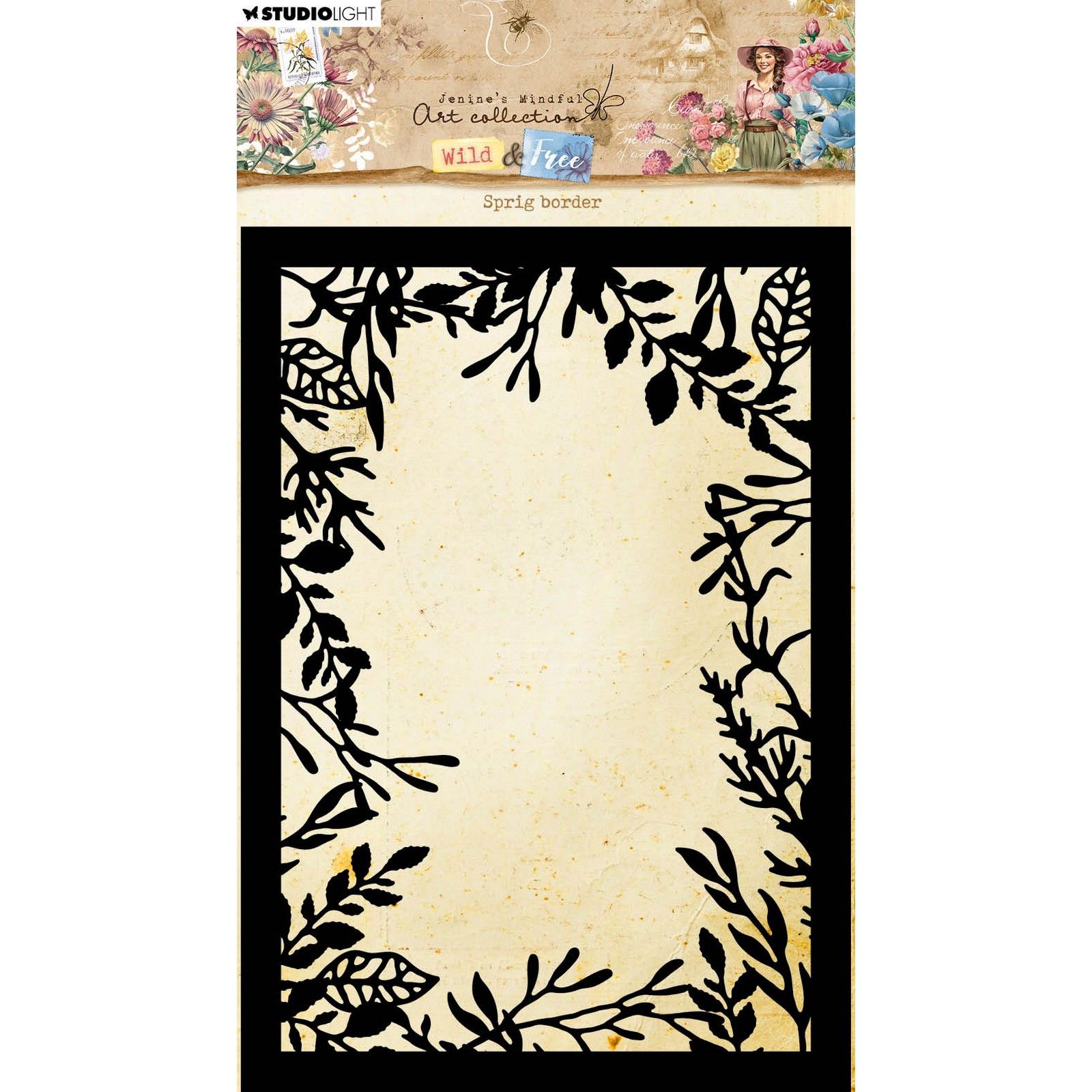Studio Light • Wild & Free Mask Sprig Border