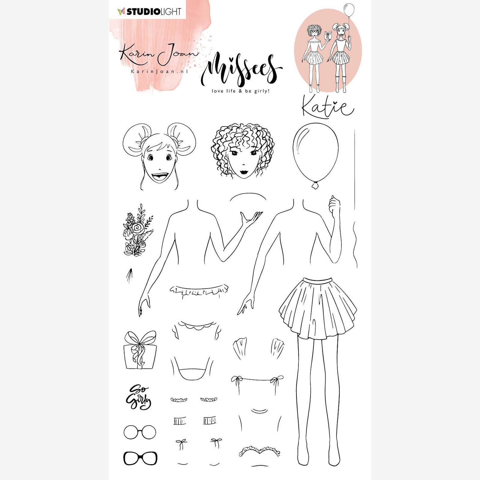 Studio Light • Missees Clear Stamp Katie